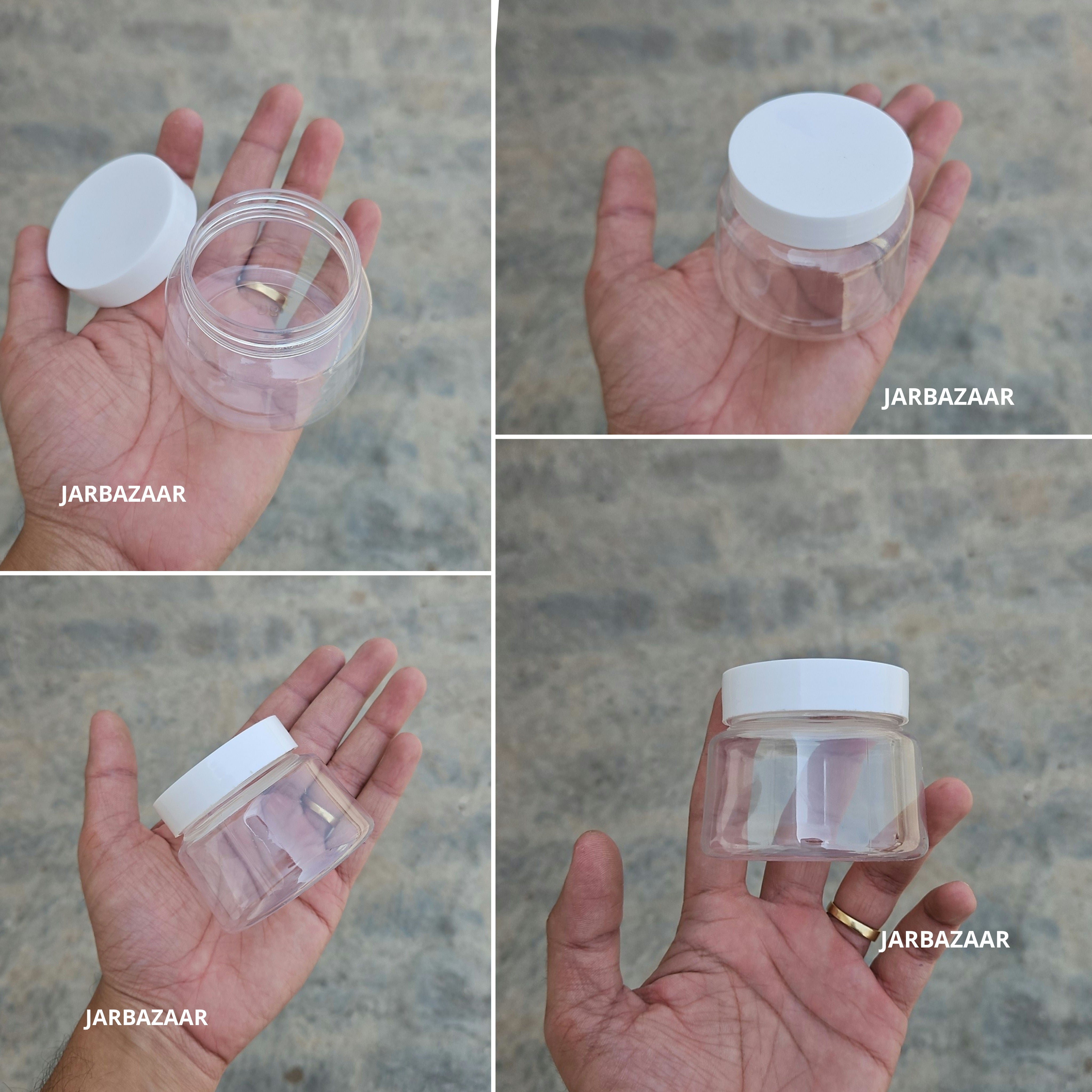 100 ML Conical Pet Jar (With Plastic Caps)