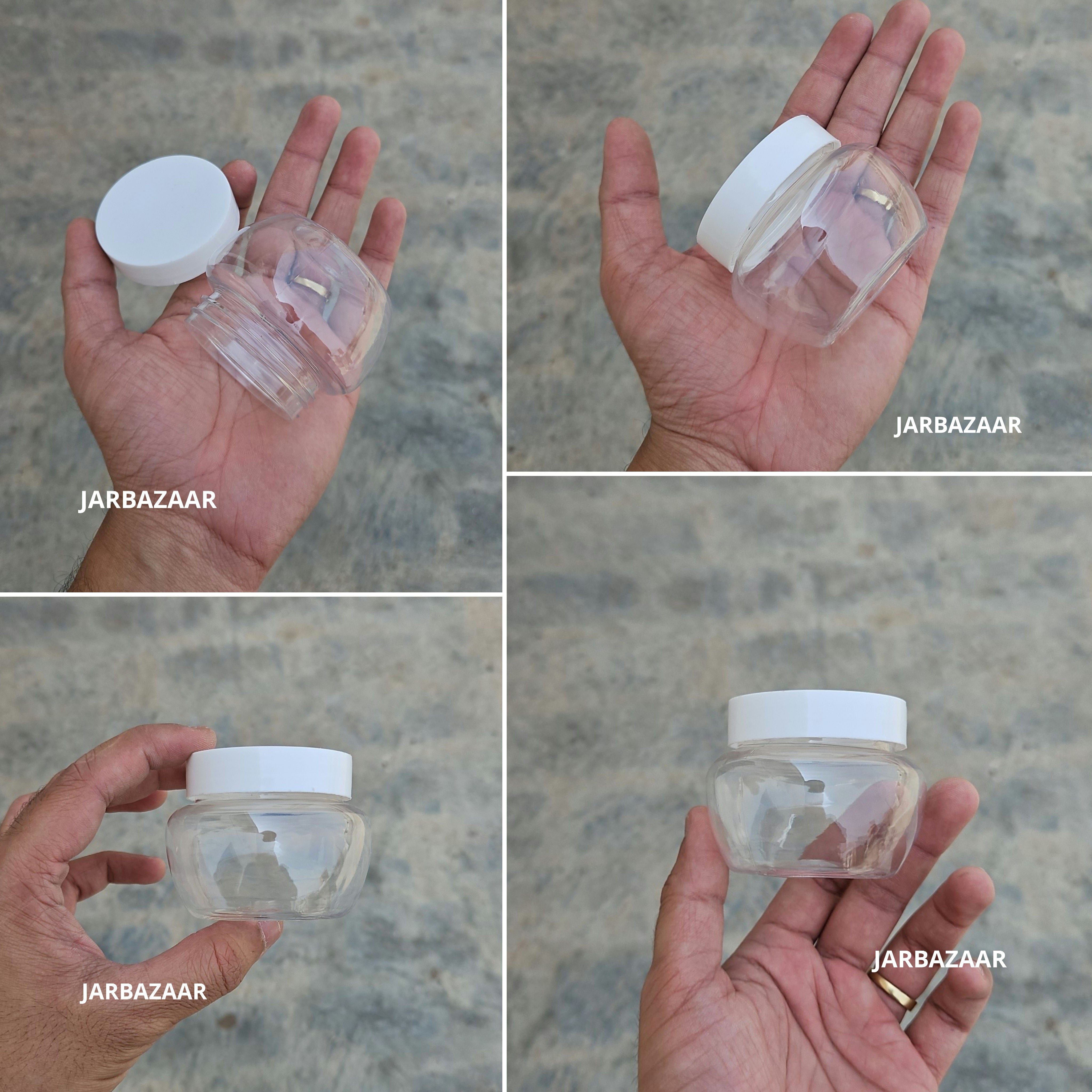 100 ML Apple Pet Jar (With Plastic Caps)