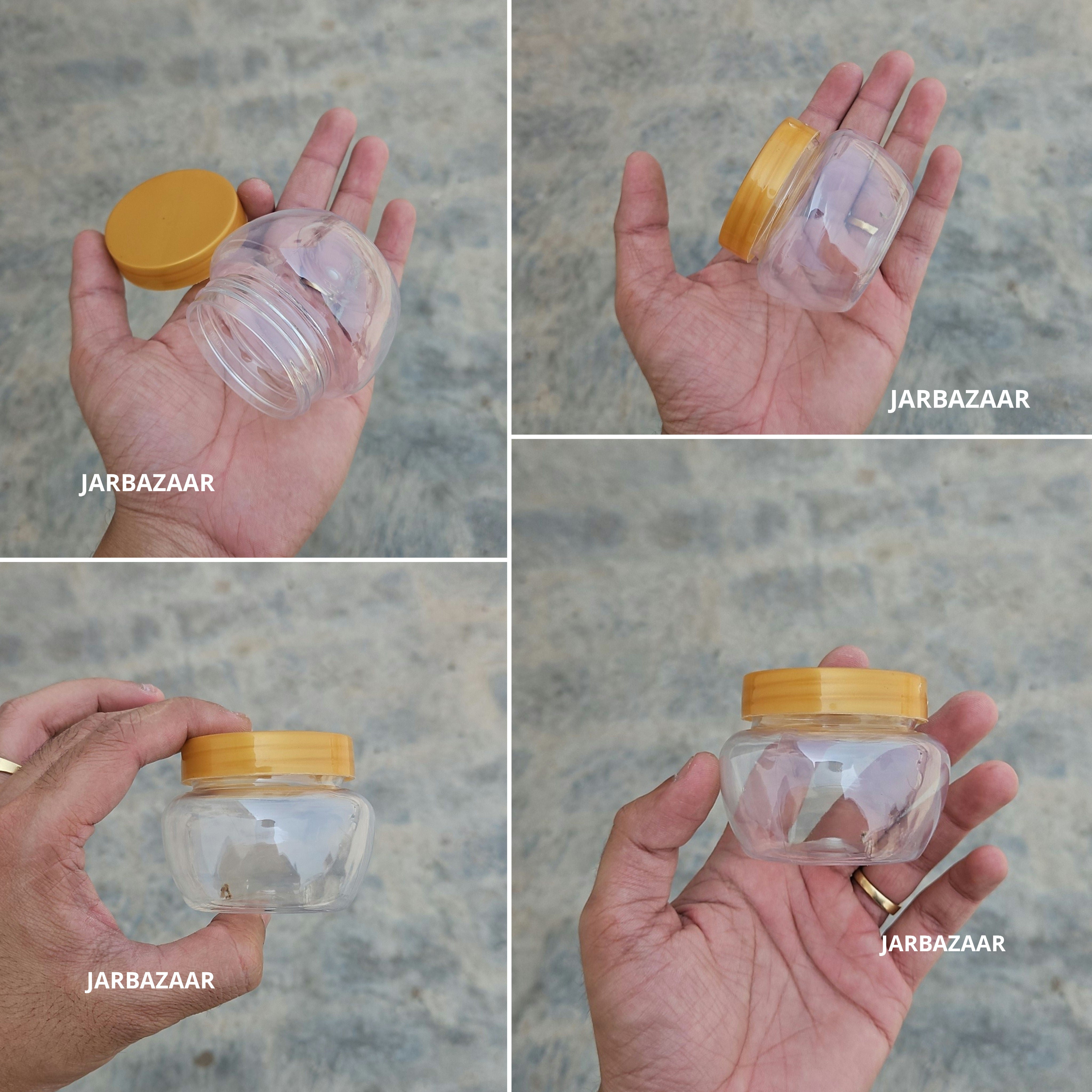 100 ML Apple Pet Jar (With Plastic Caps)