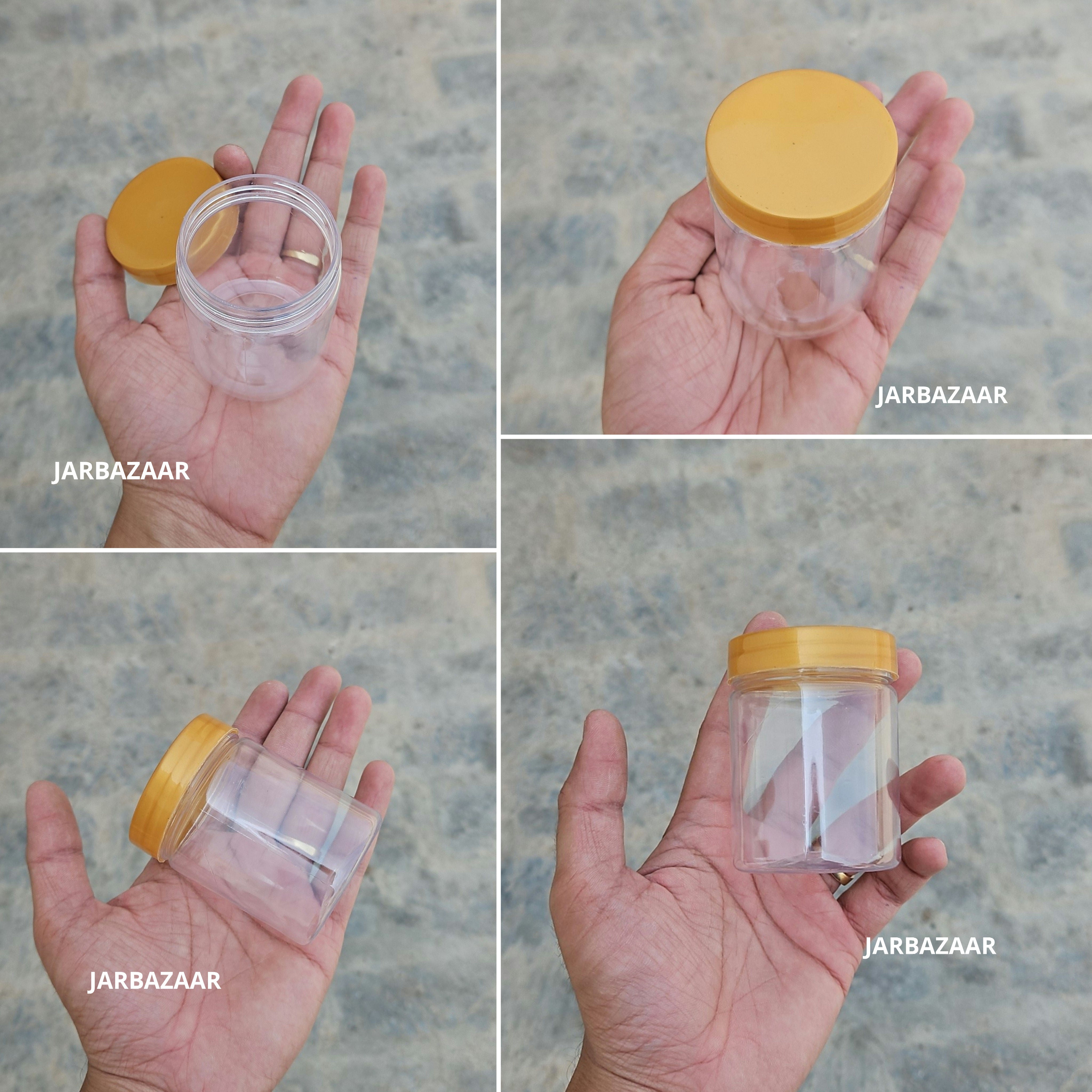 150 ML Long Pet Jar (With Plastic Caps)