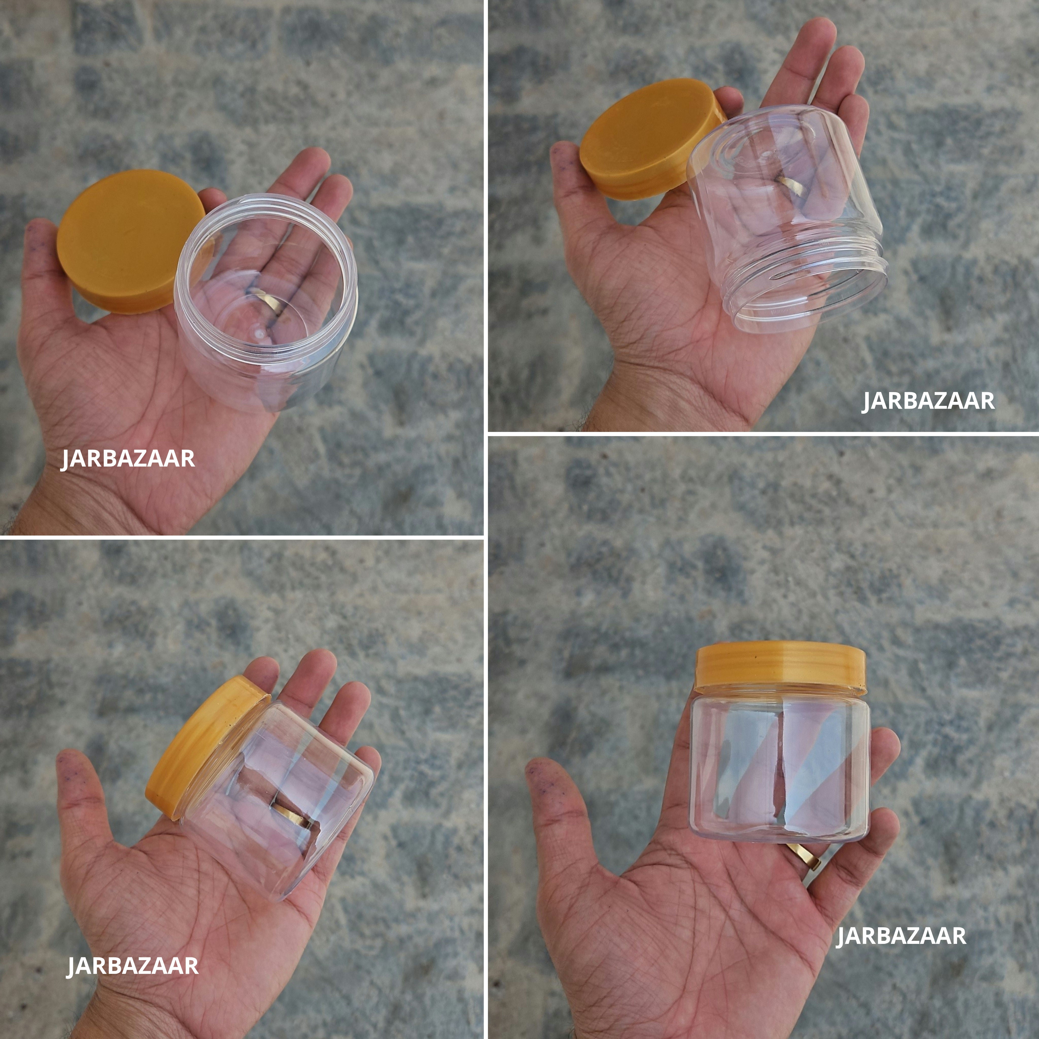220 ML Round Pet Jar (With Plastic Caps)