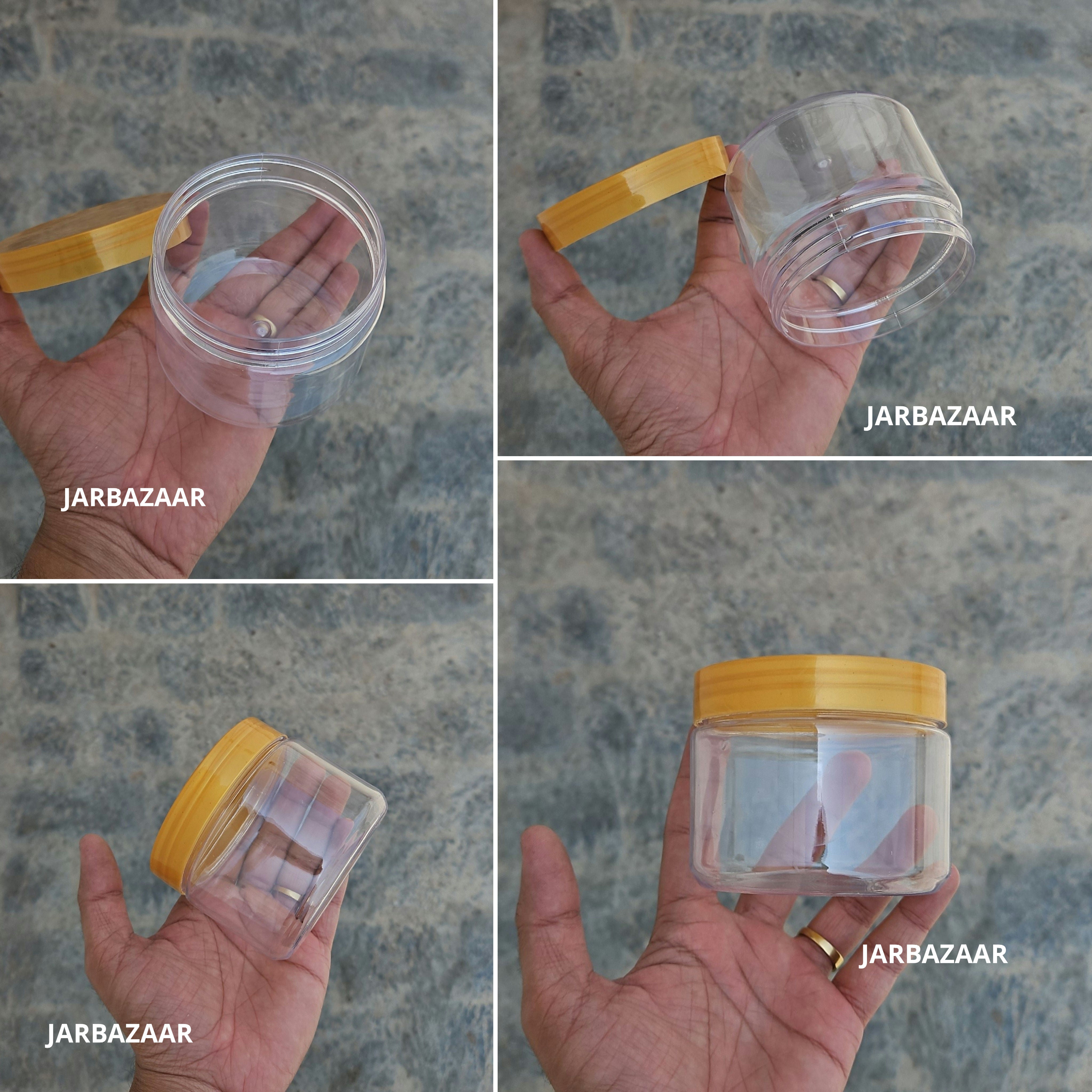 300 ML Round Pet Jar (With Plastic Caps)