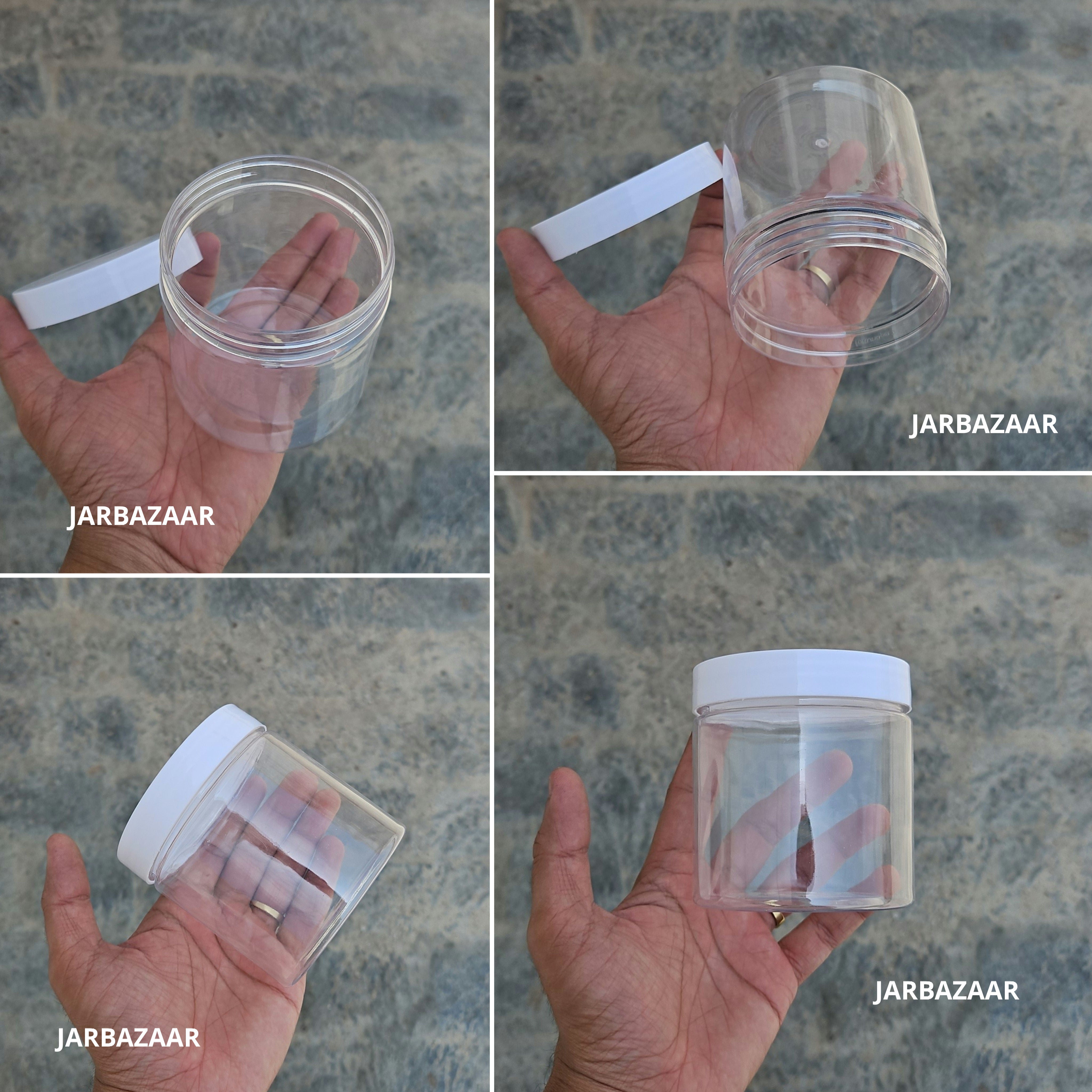 360 ML Round Pet Jar (With Plastic Caps)