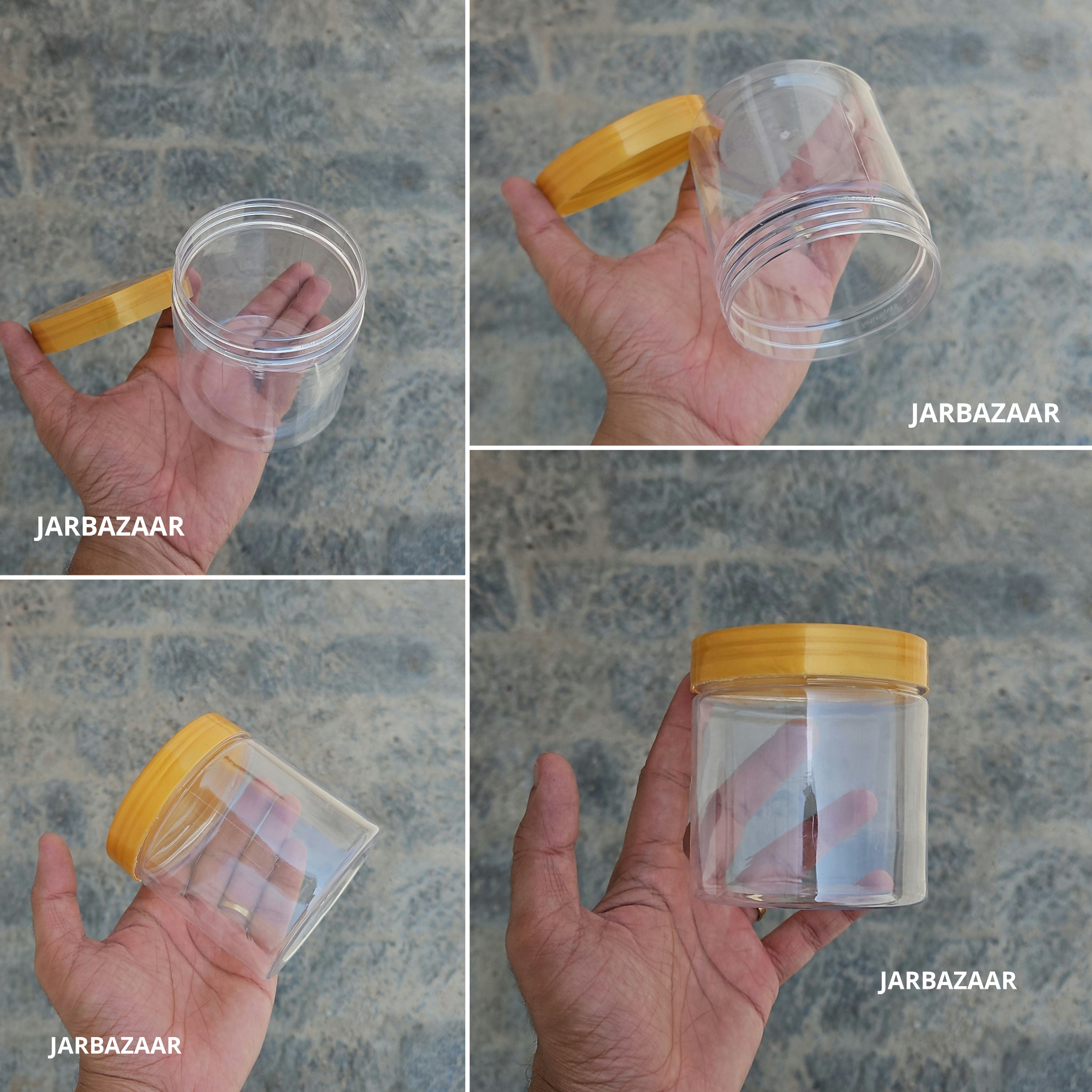 360 ML Round Pet Jar (With Plastic Caps)