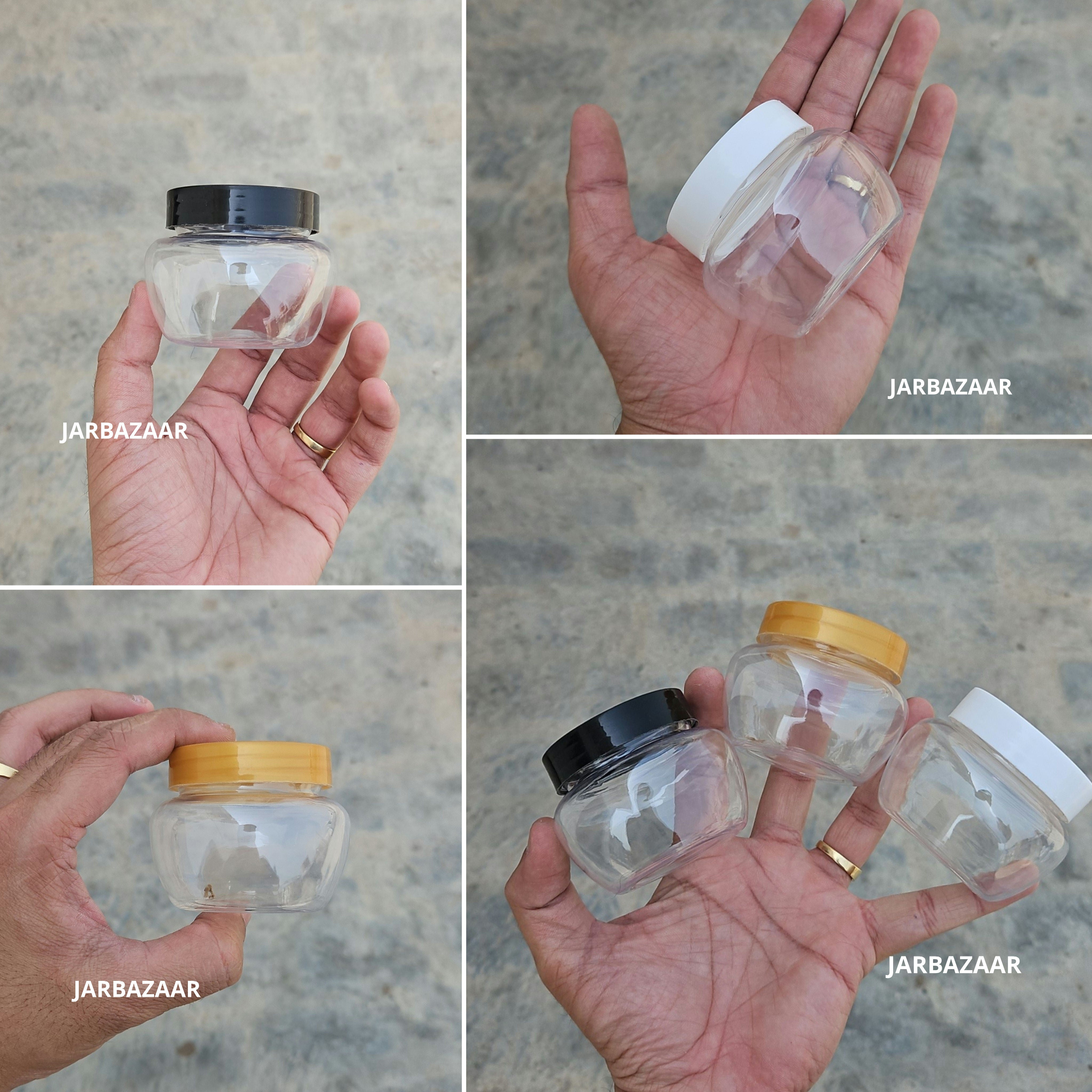 100 ML Apple Pet Jar (With Plastic Caps)