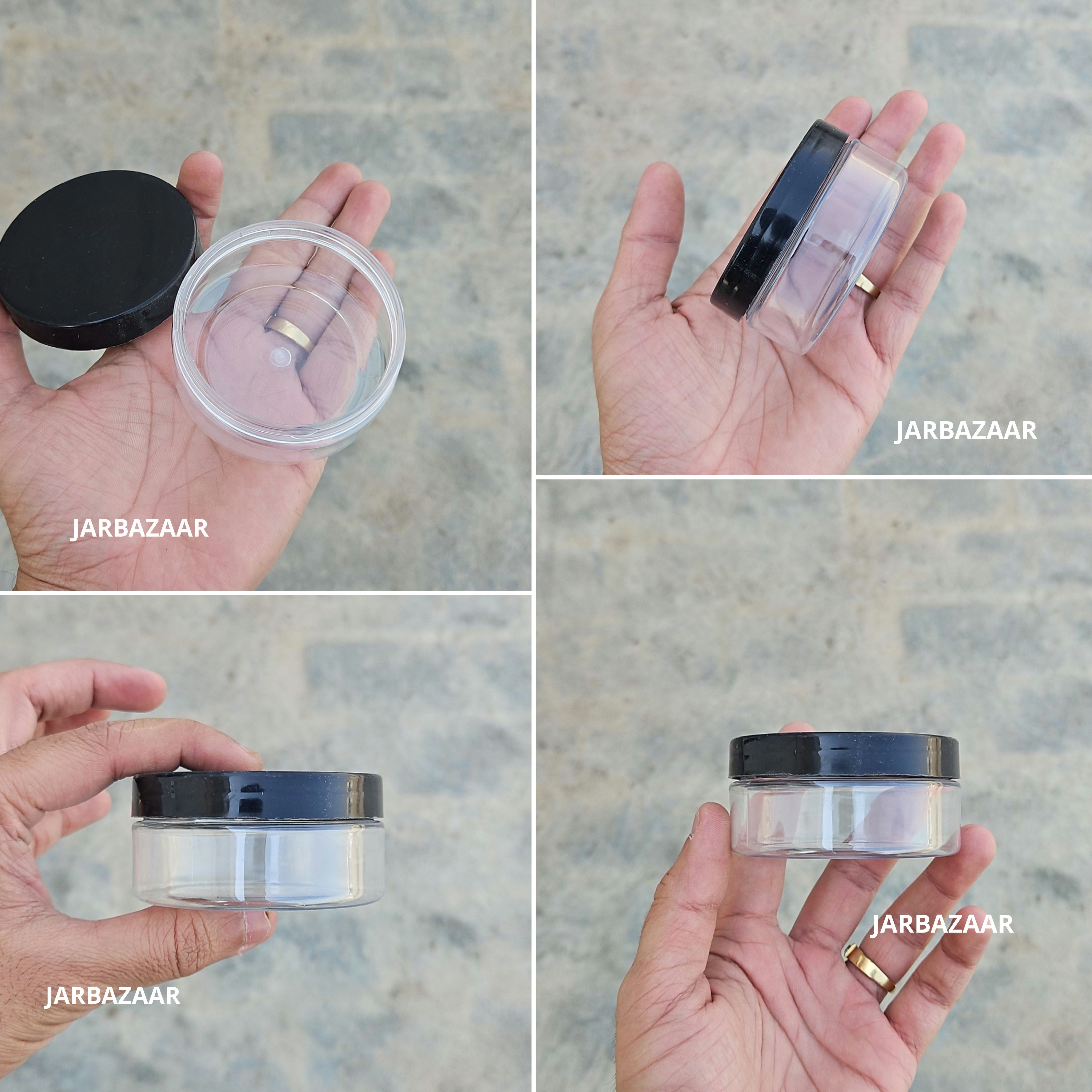 100 ML Wide Mouth Pet Jar (With Plastic Caps)