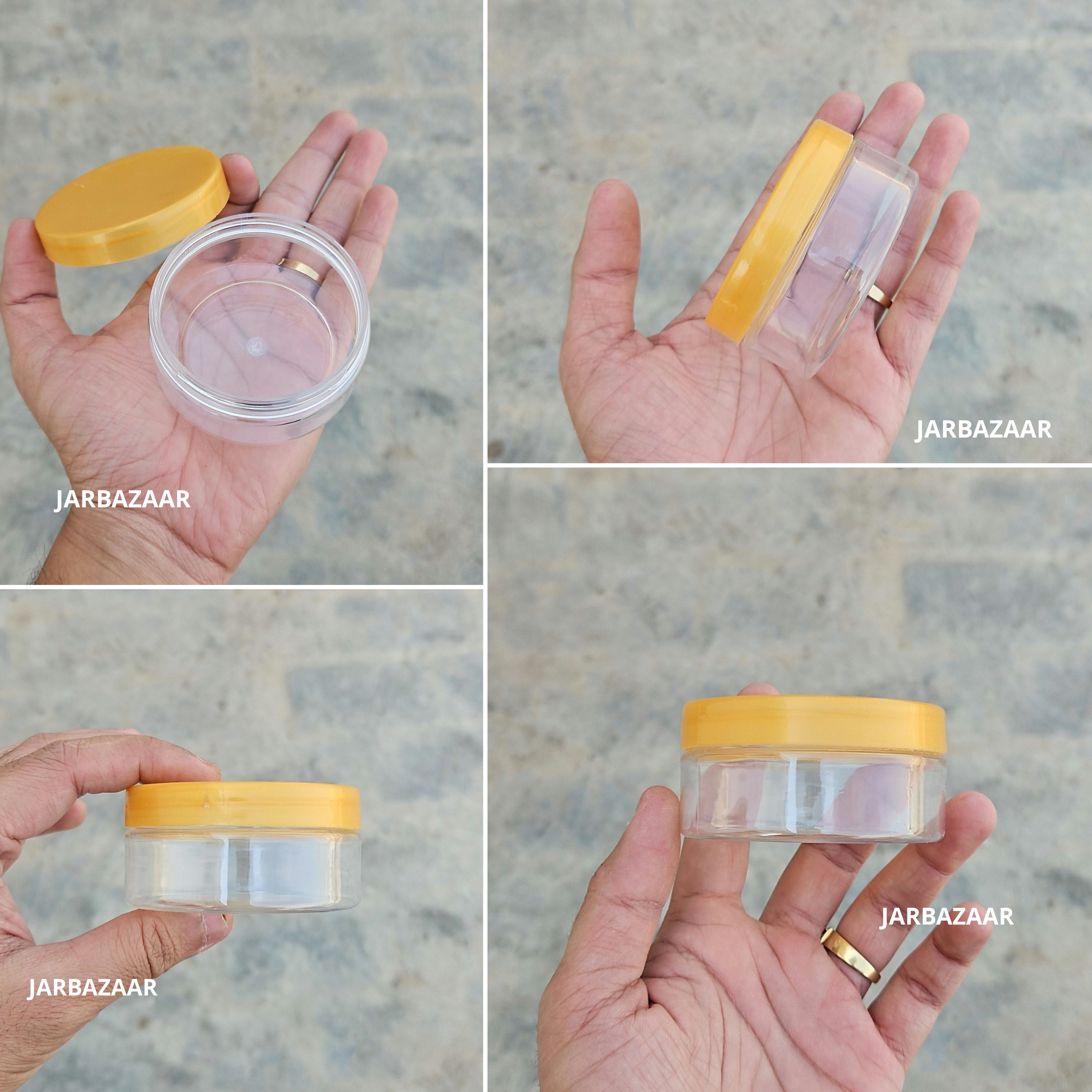 100 ML Wide Mouth Pet Jar (With Plastic Caps)