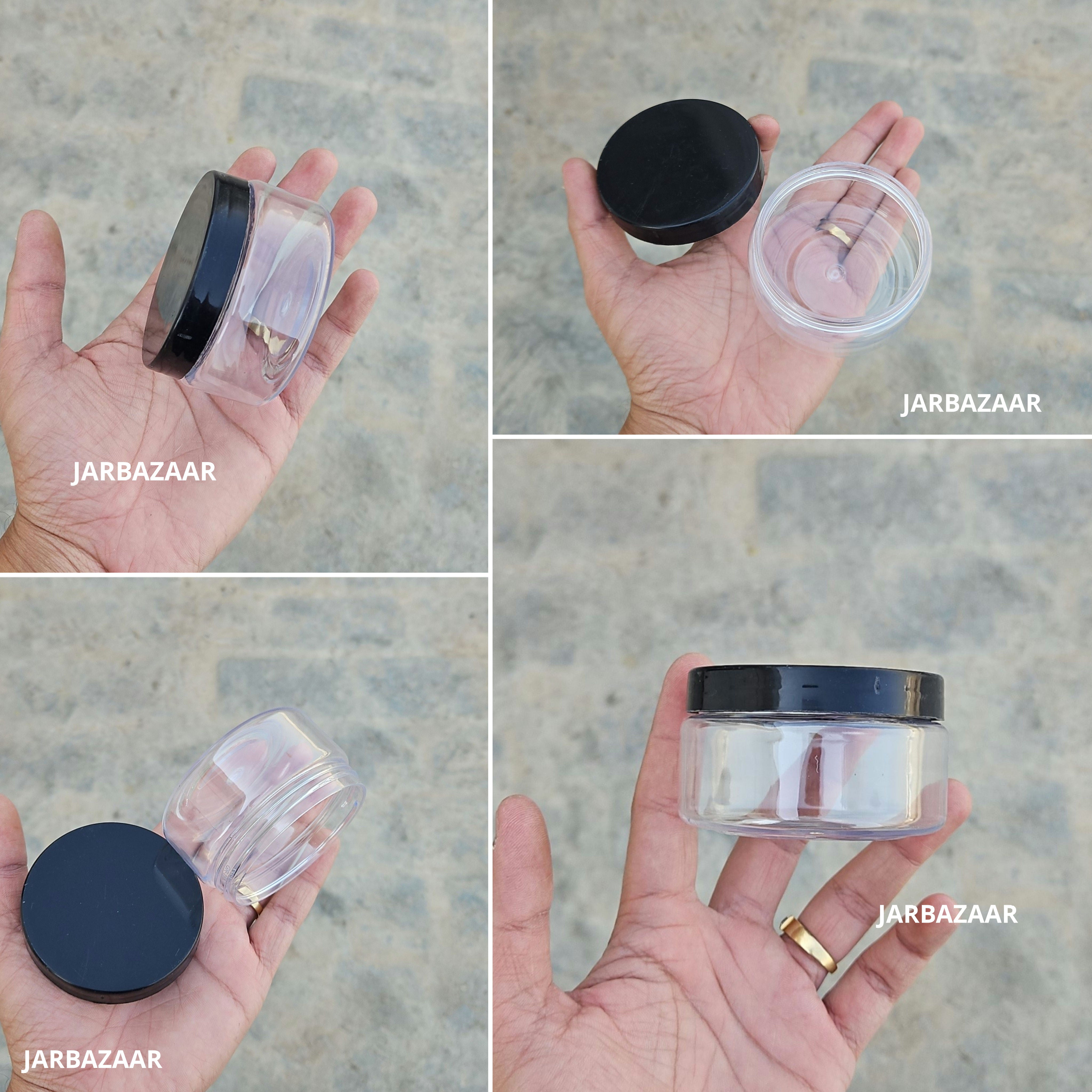 150 ML Round Pet Jar (With Plastic Caps)