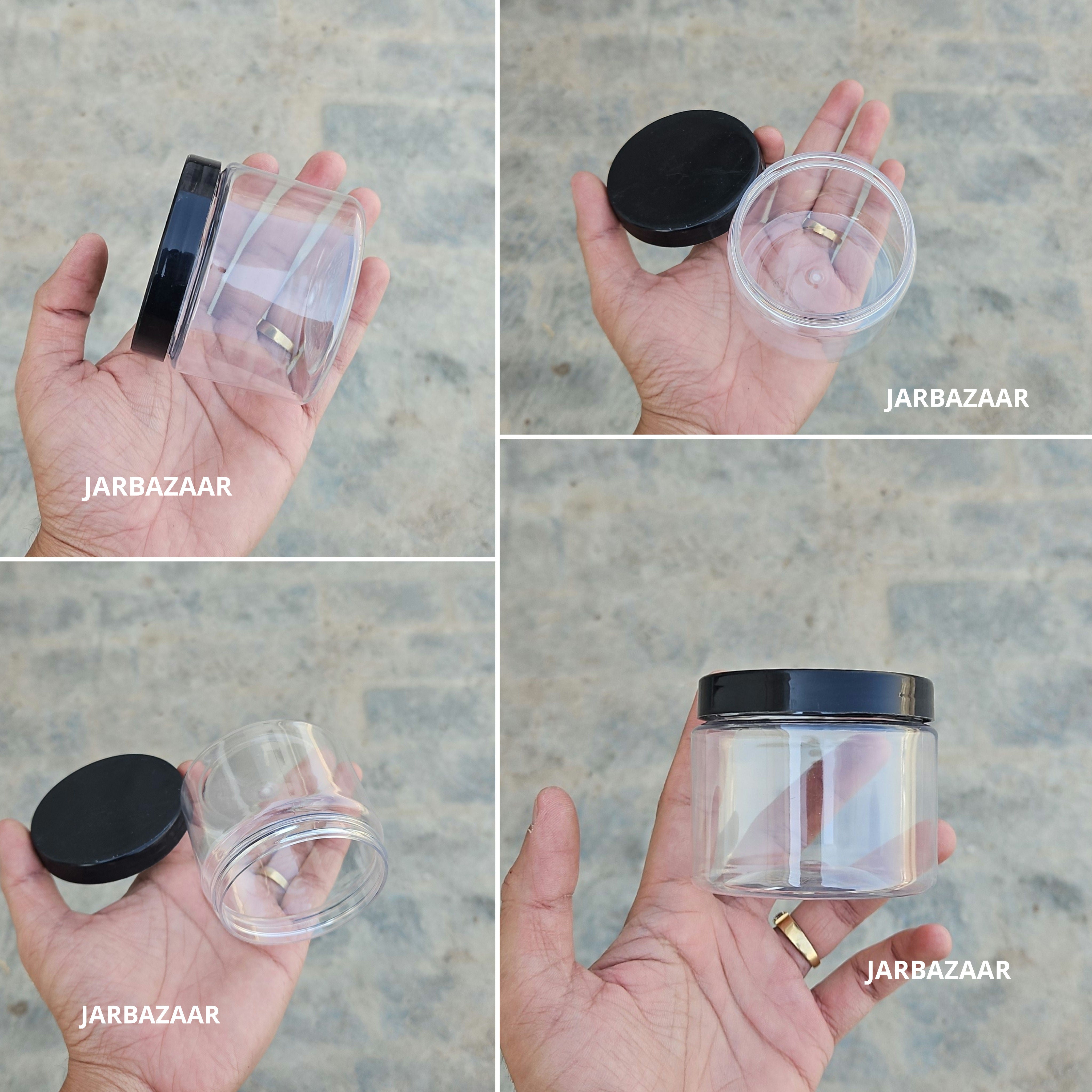 200 ML Round Pet Jar (With Plastic Caps)