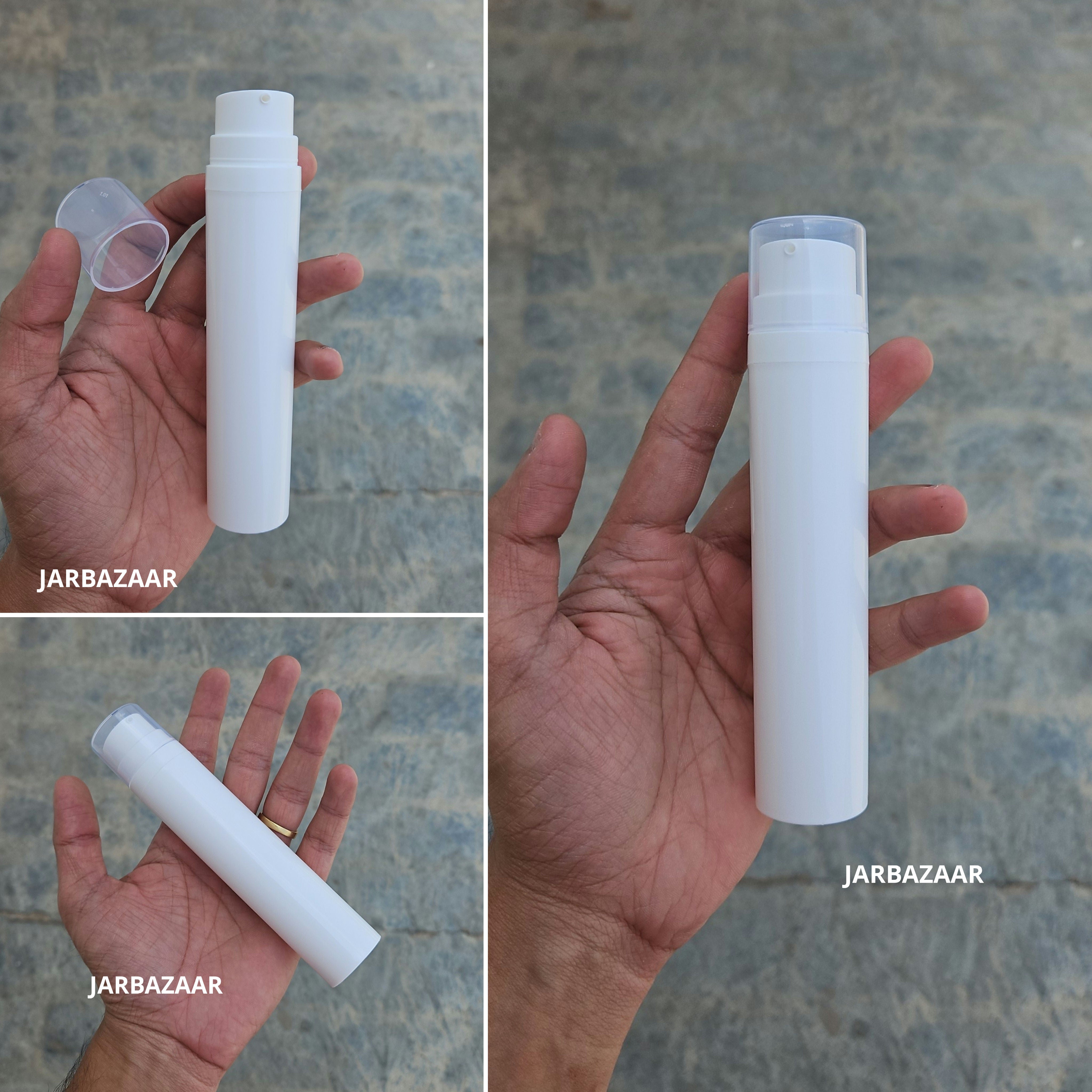 50 ML Sleek White Airless Bottle