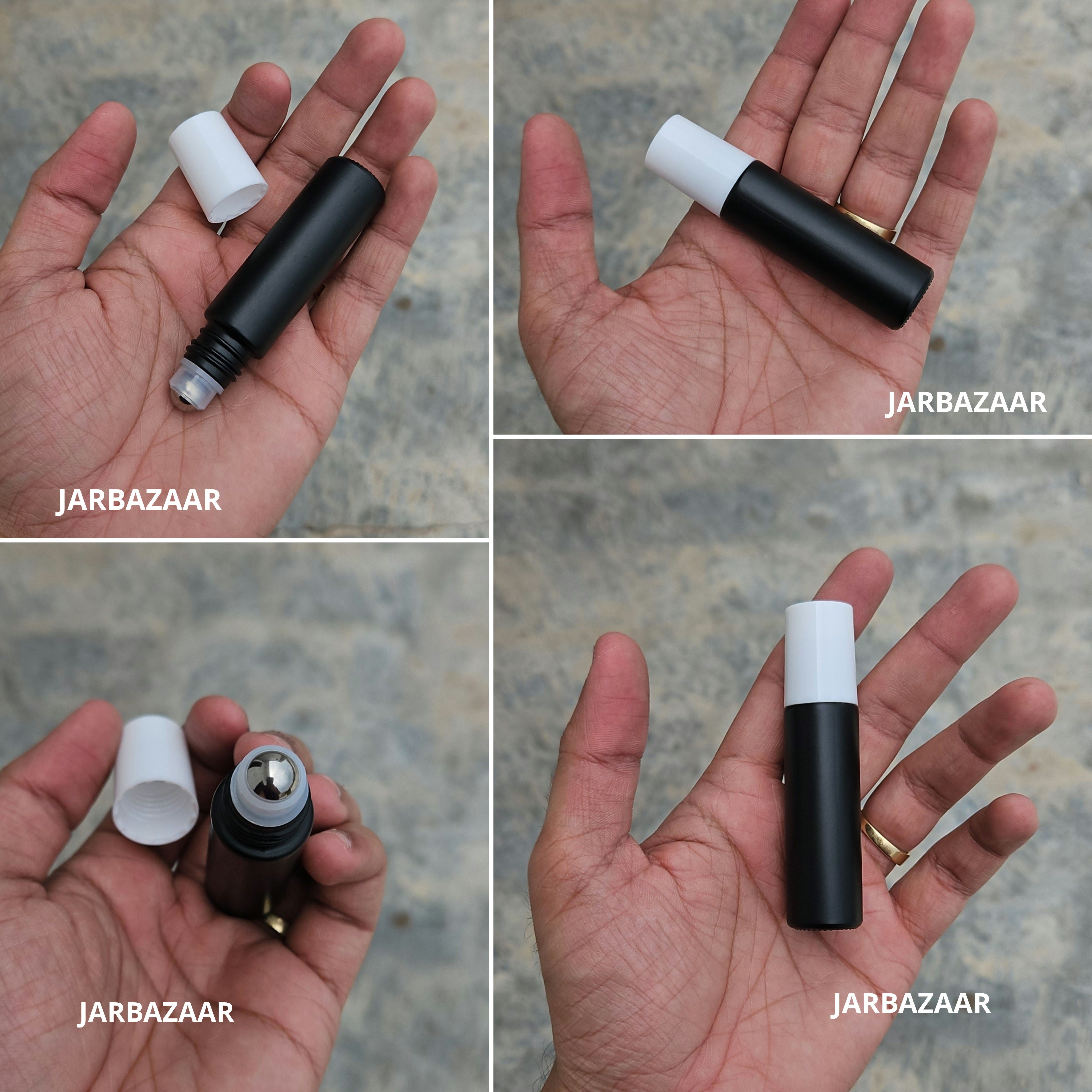 10 ML Matte Black Rollon (Black/White Cap)