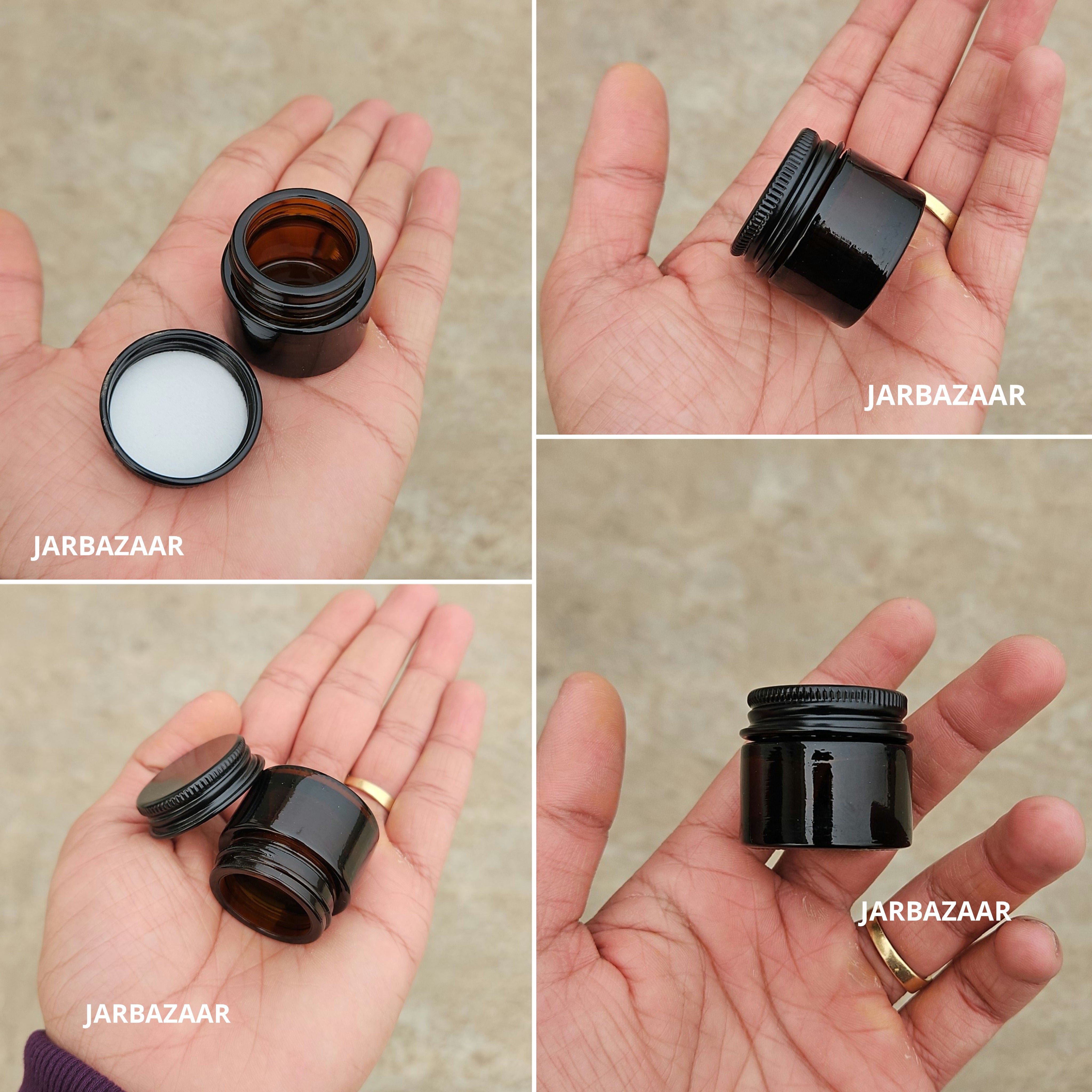 10 Gram Dark Amber Glass Jar