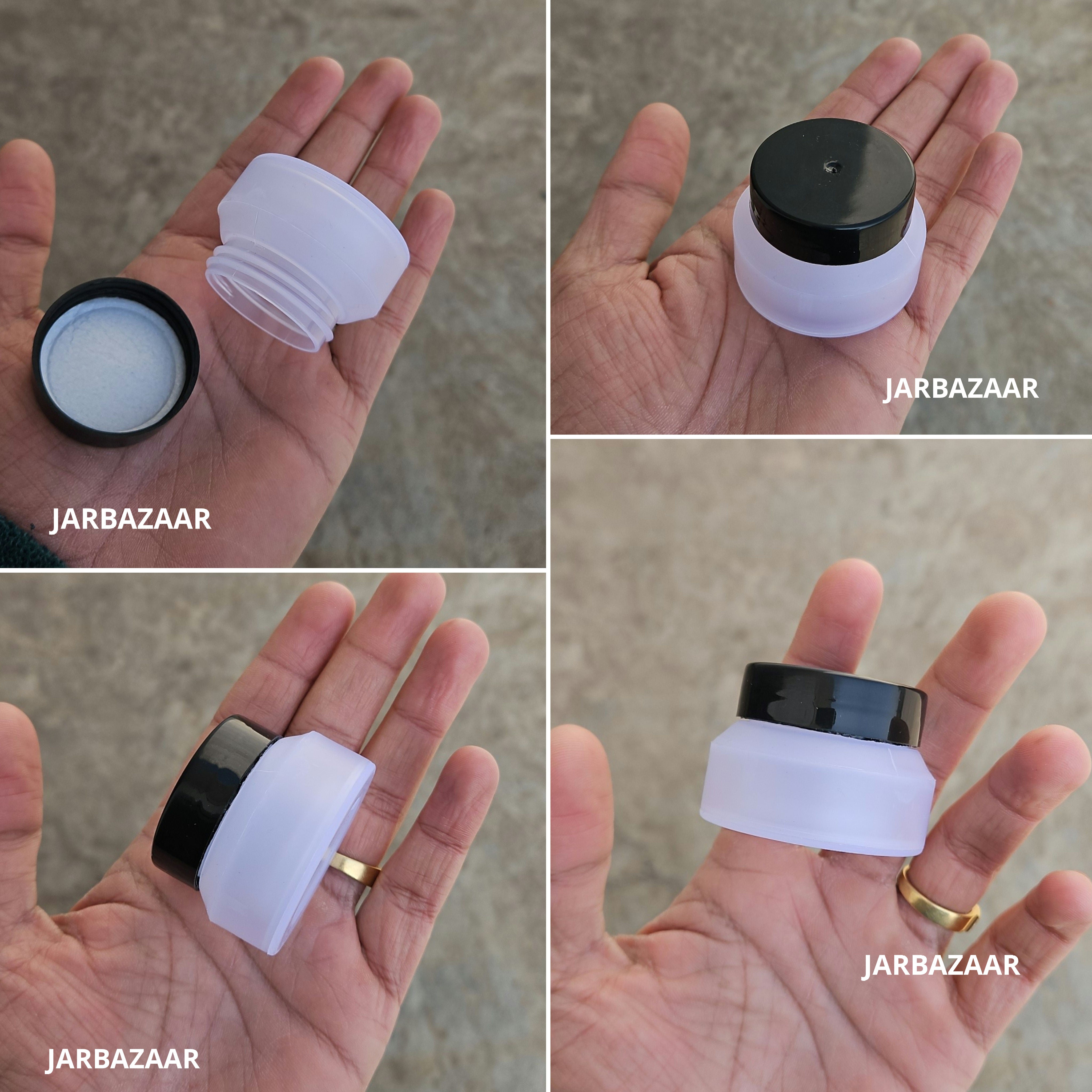 25 Gram Double Wall Frosted Plastic Jar