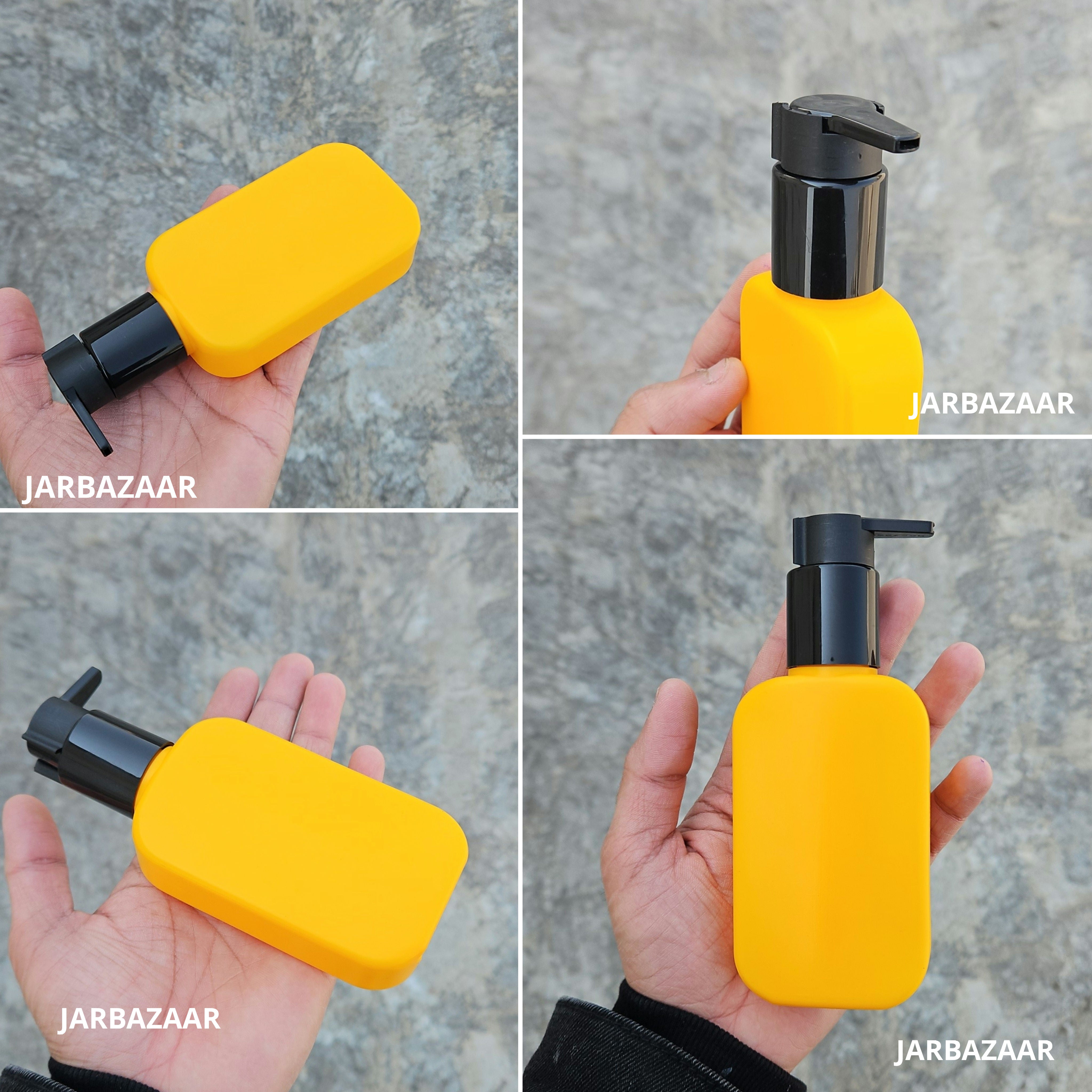 125 ML Flat Orange - HDPE BOTTLE (With ClipLock Dispenser Pumps)