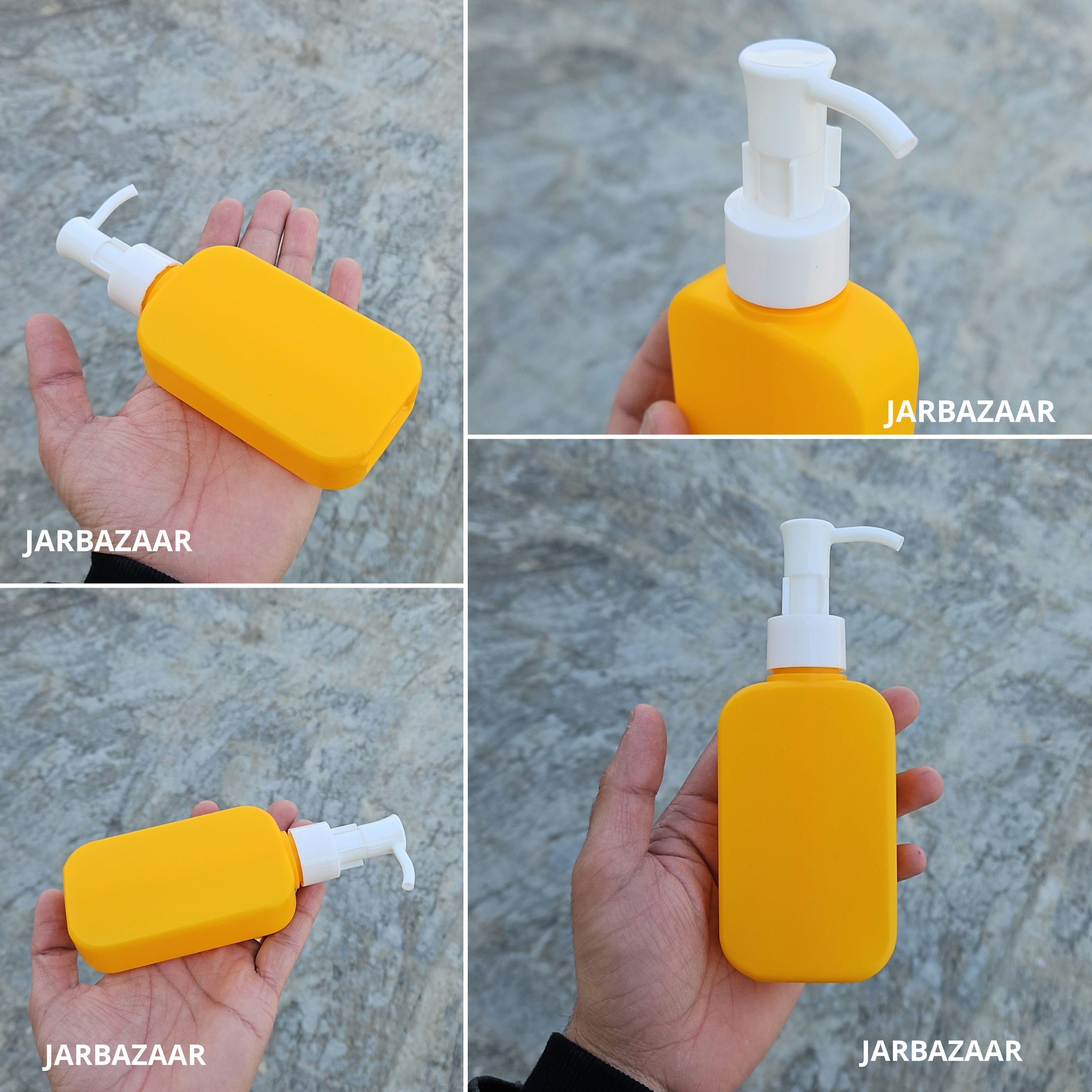 125 ML Flat Orange HDPE Bottle (Beak Dispenser)