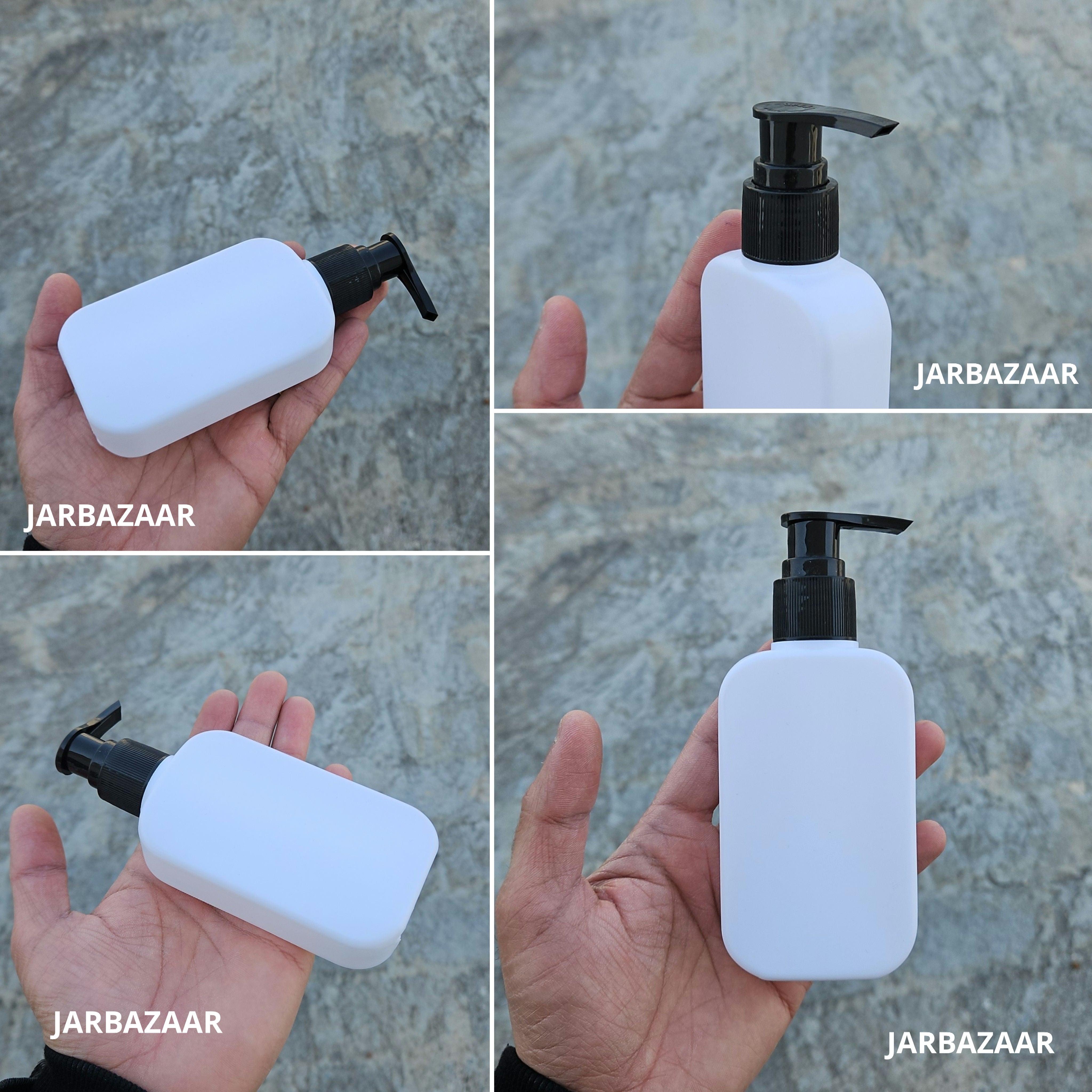 125 ML Flat White HDPE Bottle (Plain Dispenser)