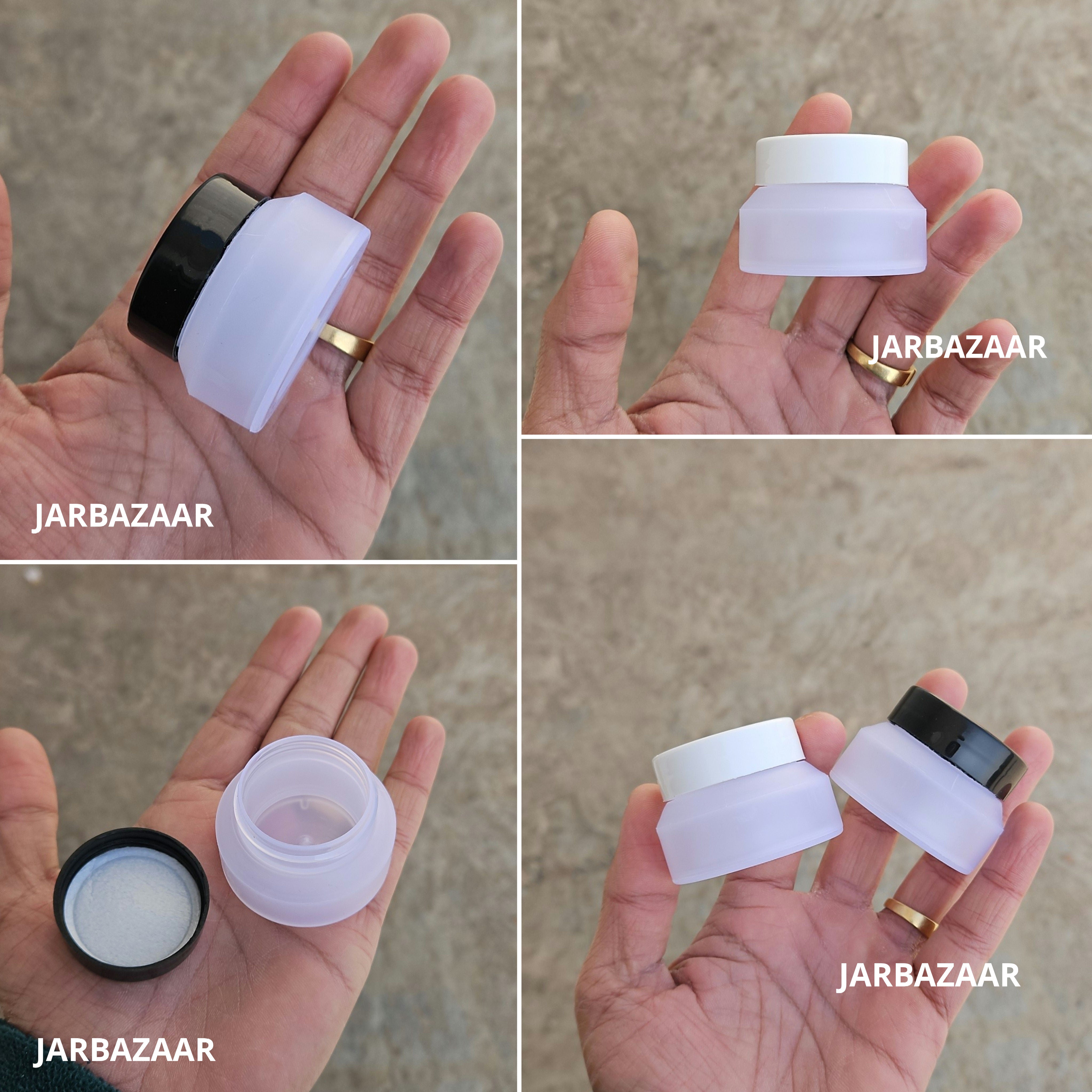 25 Gram Double Wall Frosted Plastic Jar