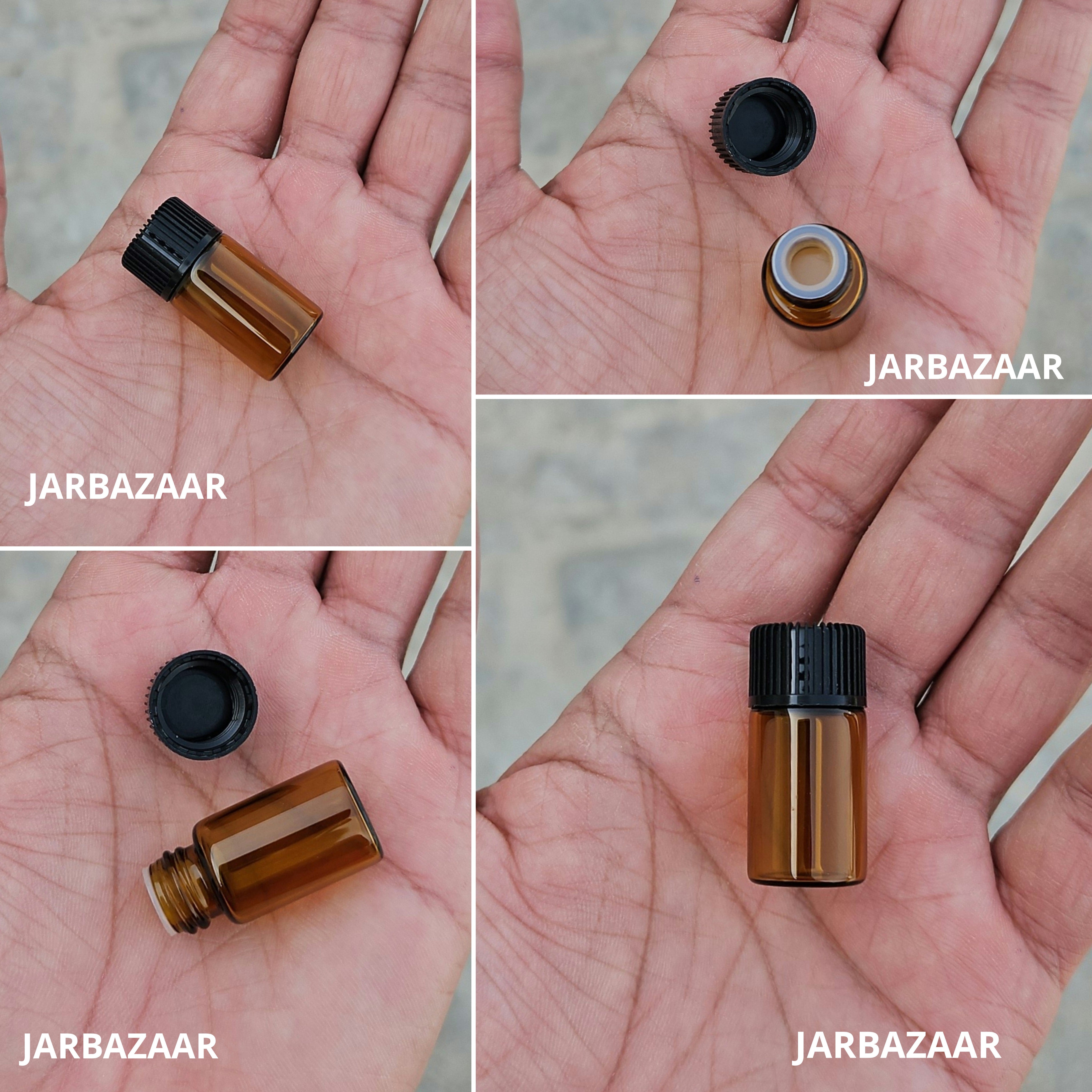 3 ML Amber Tester Bottles