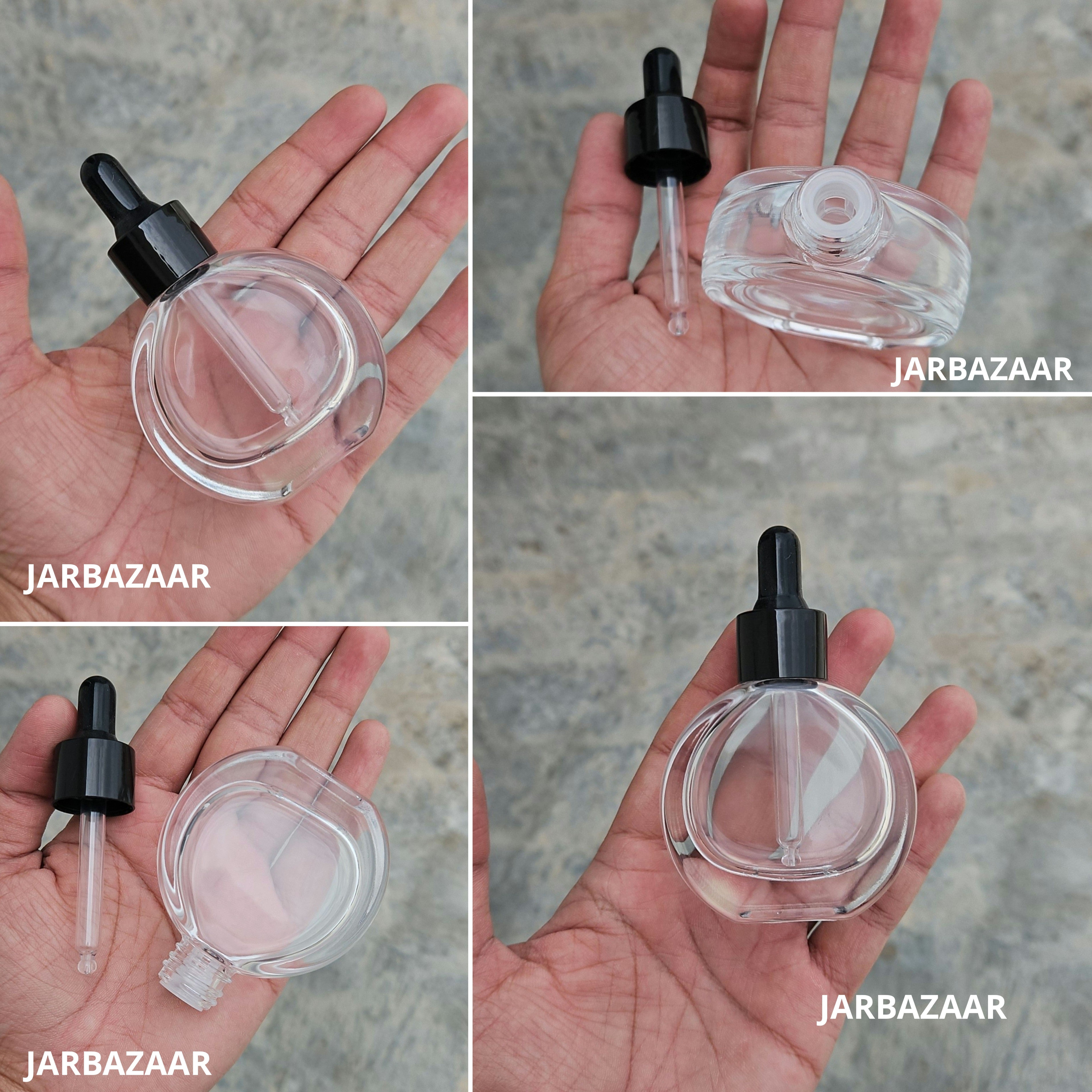 30 ML Thick - O Shape -Transparent Dropper Bottle