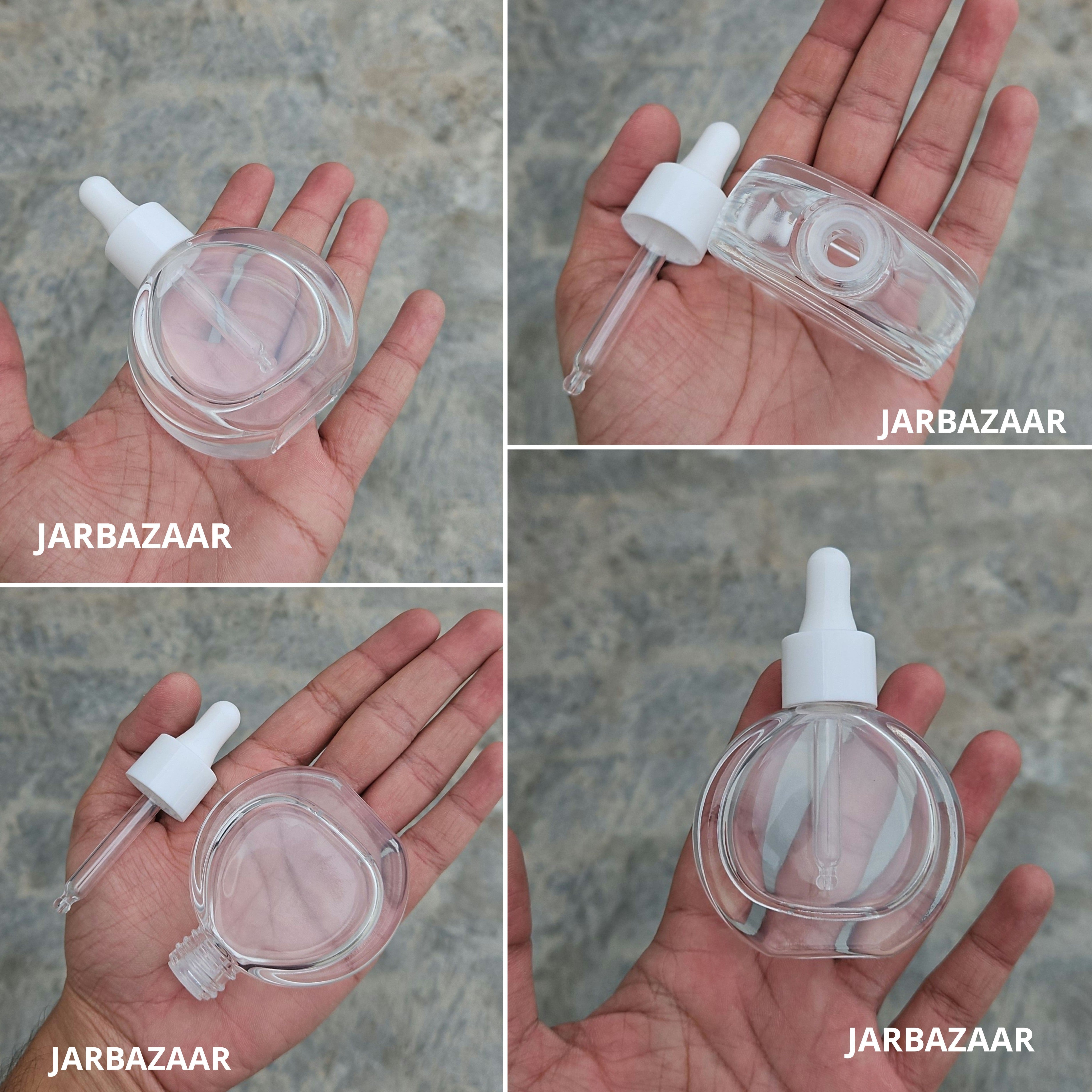 30 ML Thick - O Shape -Transparent Dropper Bottle