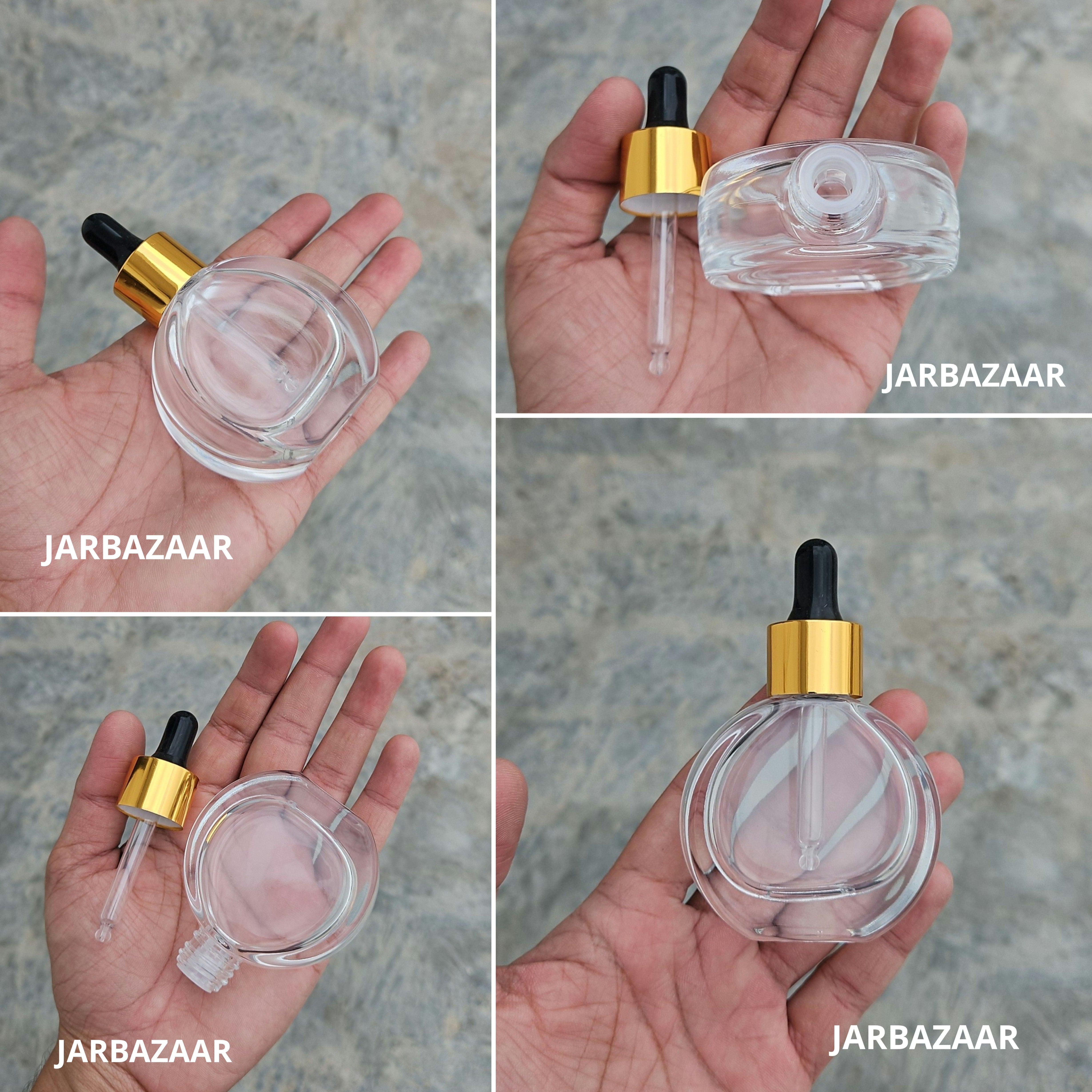 30 ML Thick - O Shape -Transparent Dropper Bottle