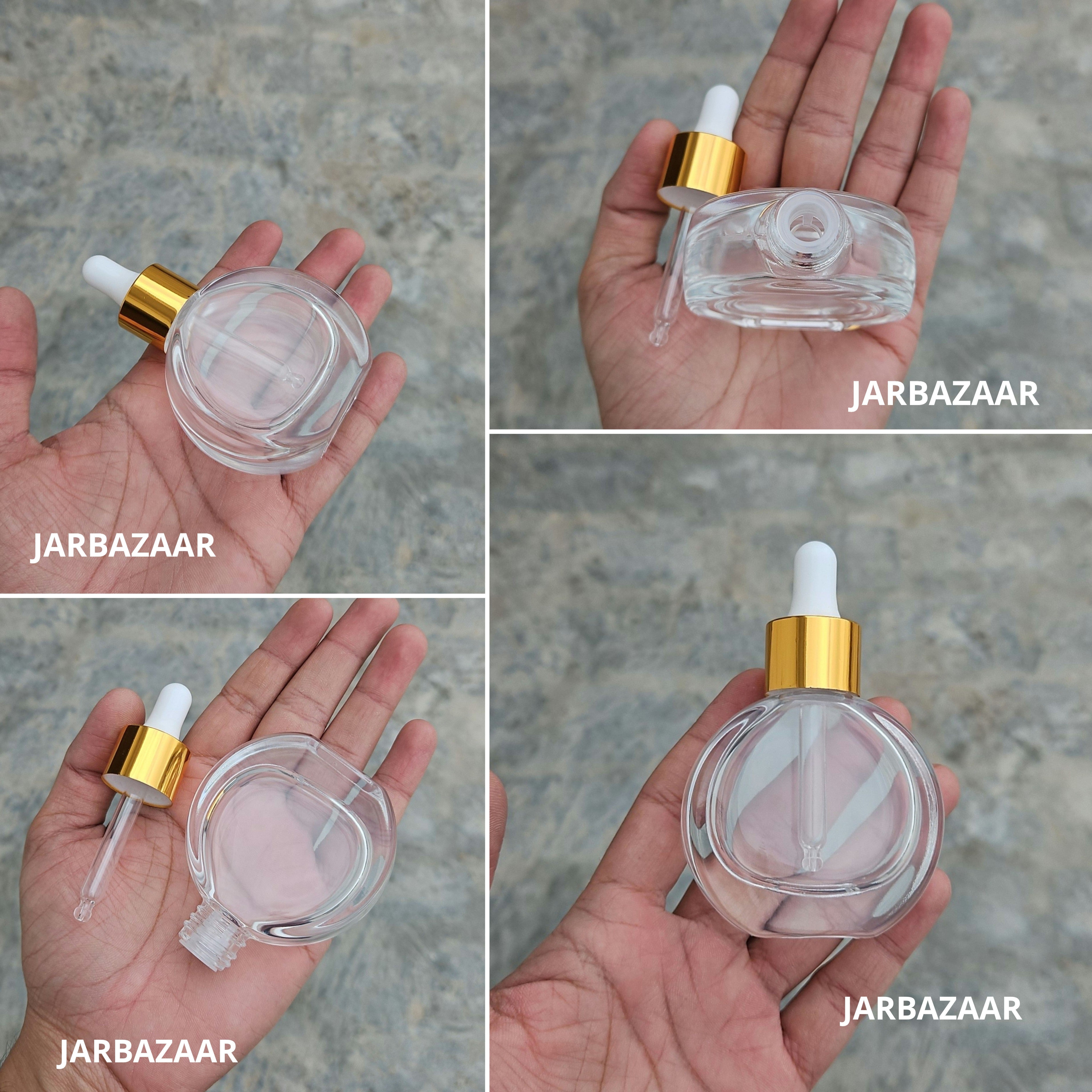 30 ML Thick - O Shape -Transparent Dropper Bottle