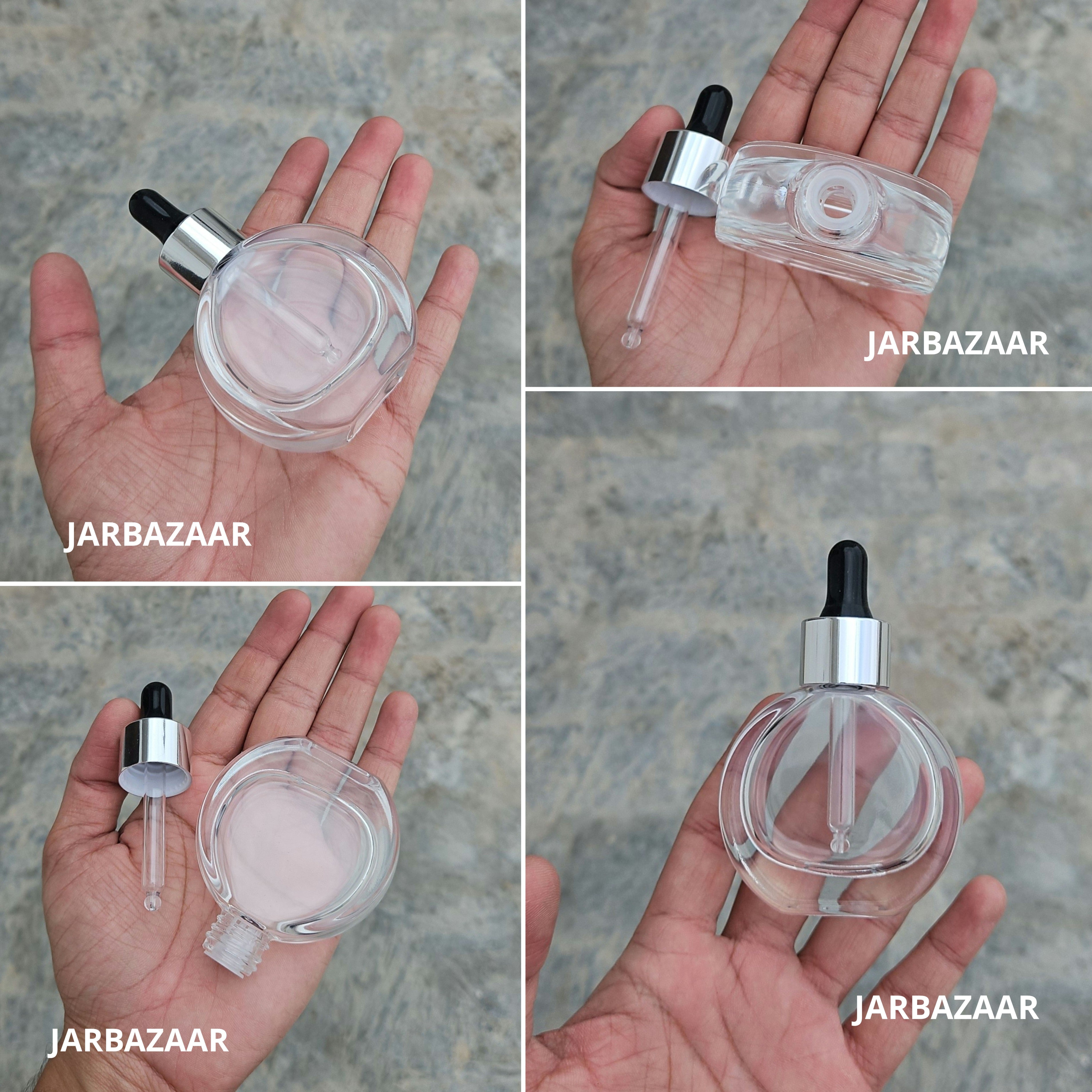 30 ML Thick - O Shape -Transparent Dropper Bottle