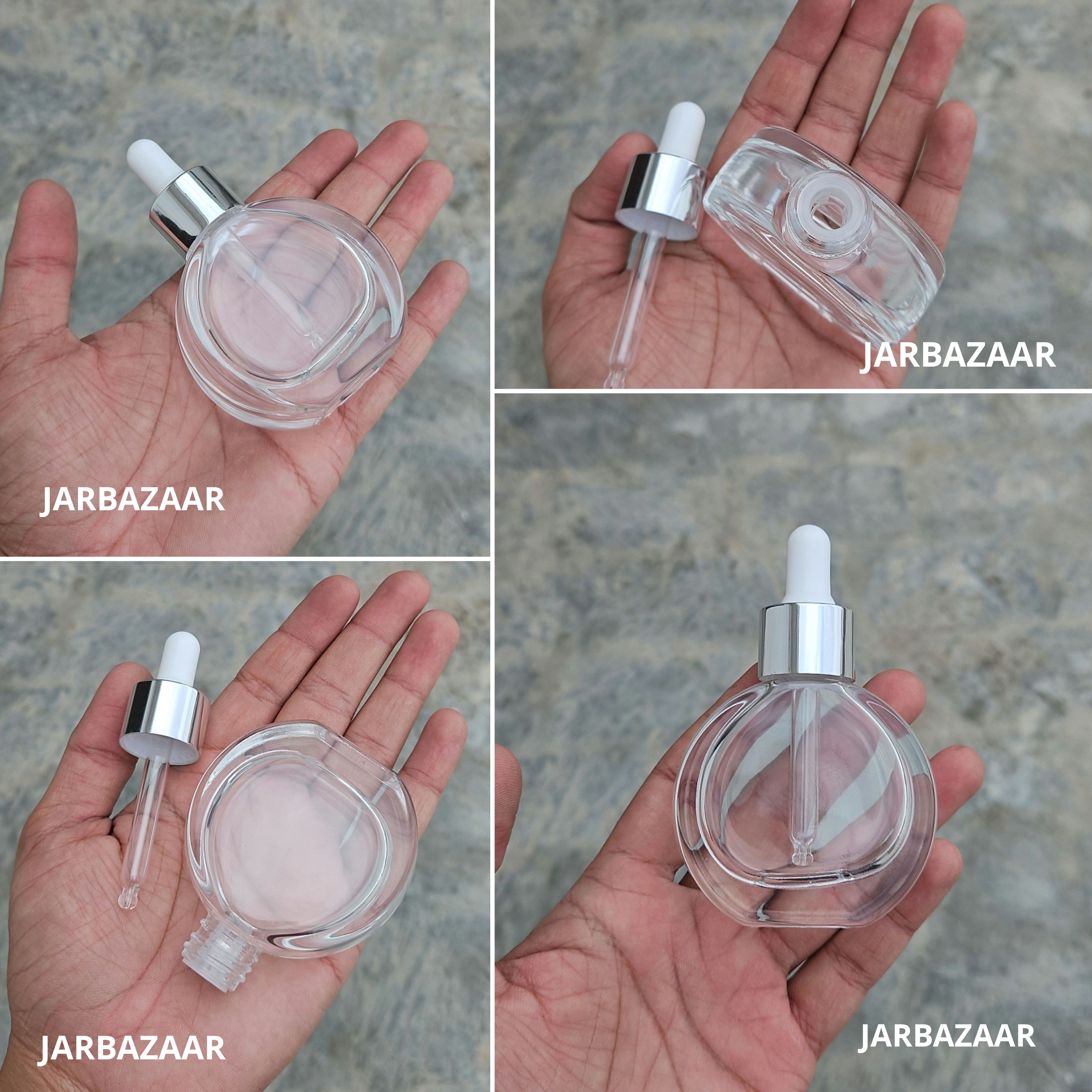 30 ML Thick - O Shape -Transparent Dropper Bottle