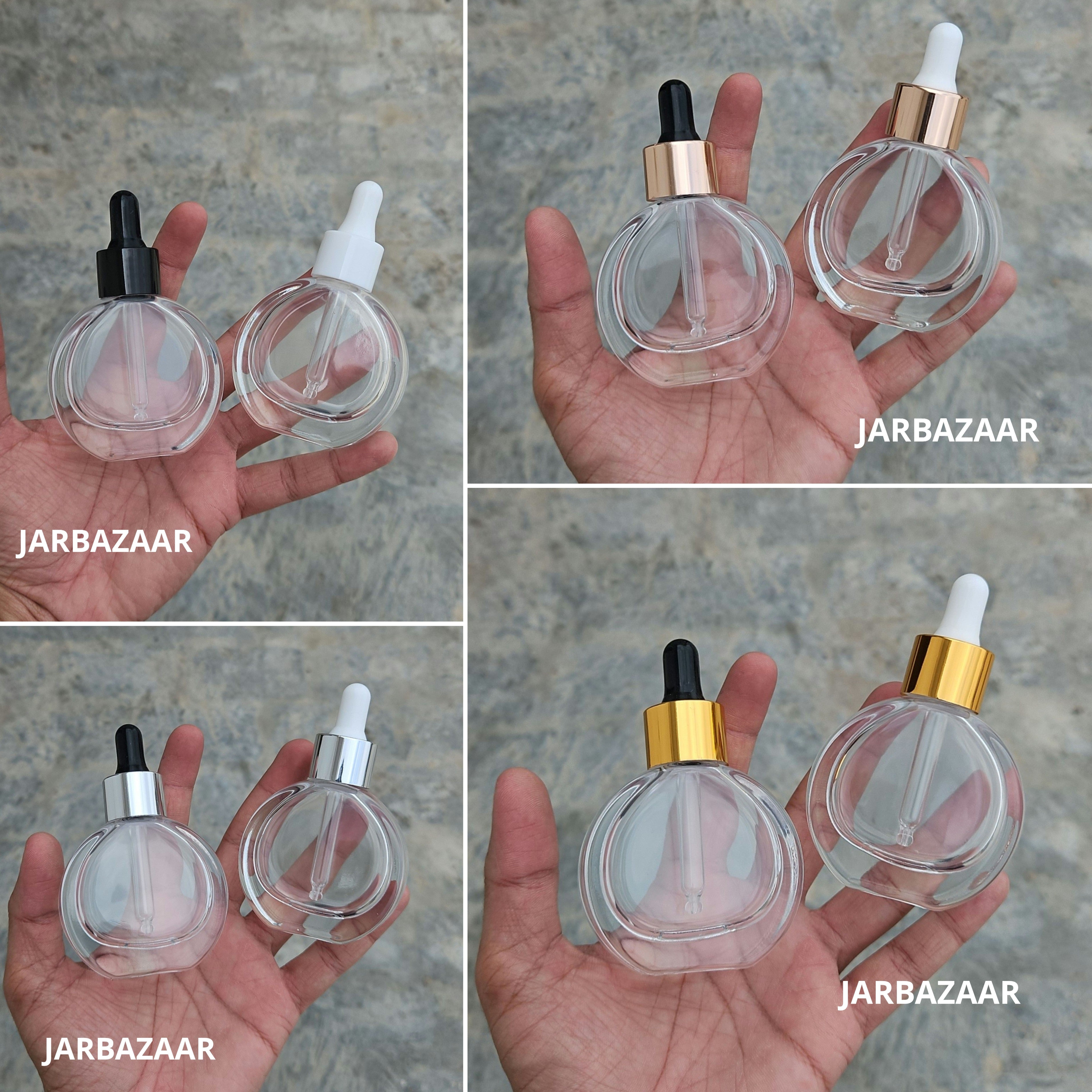 30 ML Thick - O Shape -Transparent Dropper Bottle
