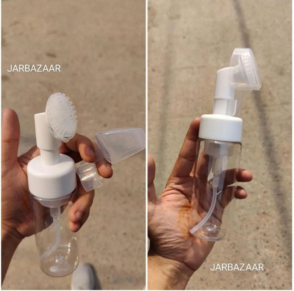 150 ML Transparent Foaming Bottle (White Brush)