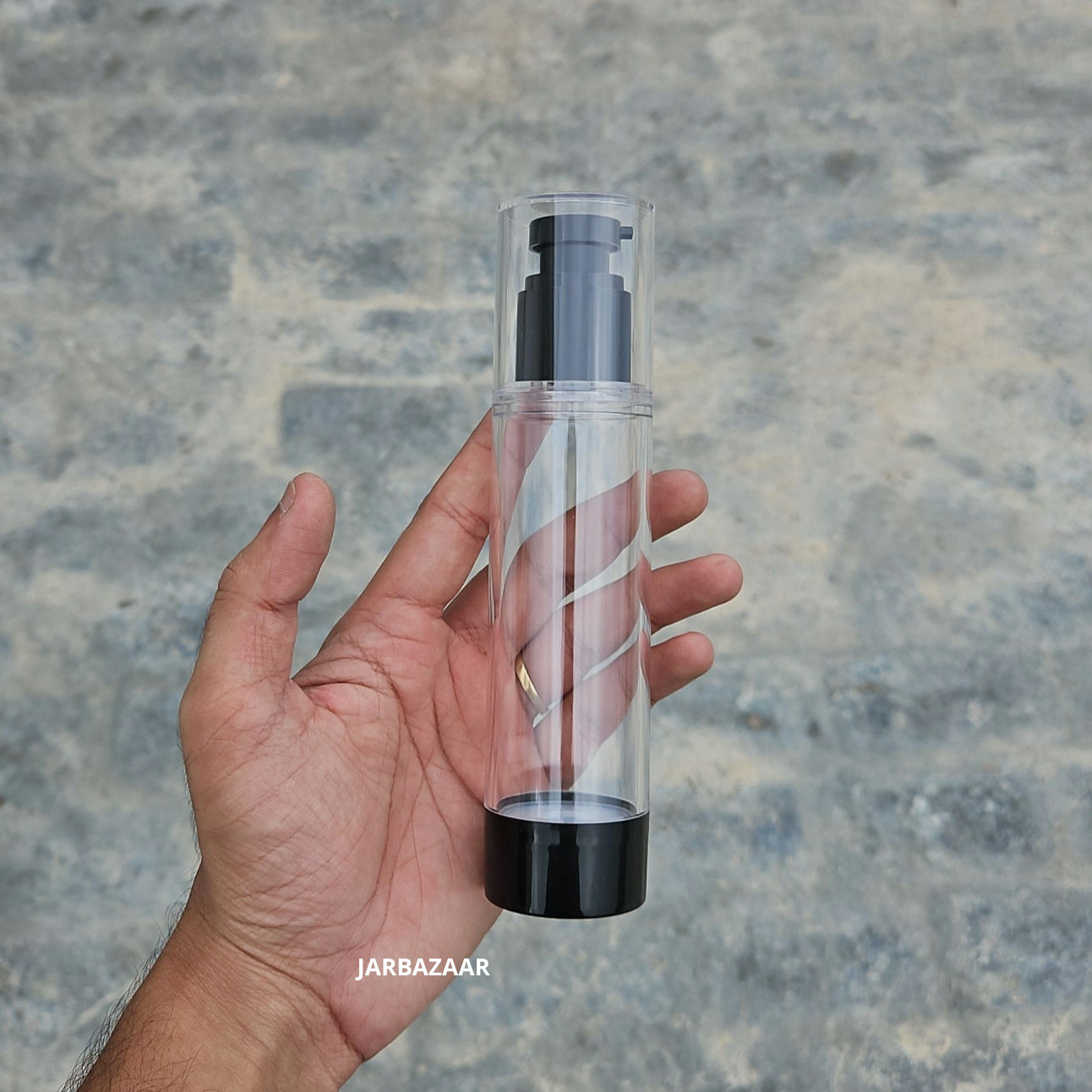 50 ML Black Airless Bottle