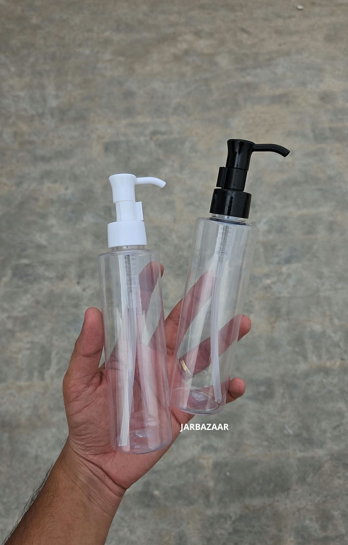 200 ML Sleek Transparent Dispenser Bottle