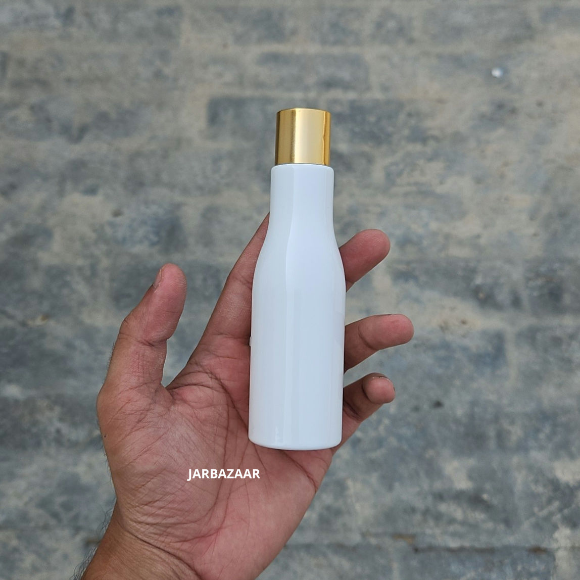 100 ml Asta White Pet Bottle (Golden Cap)