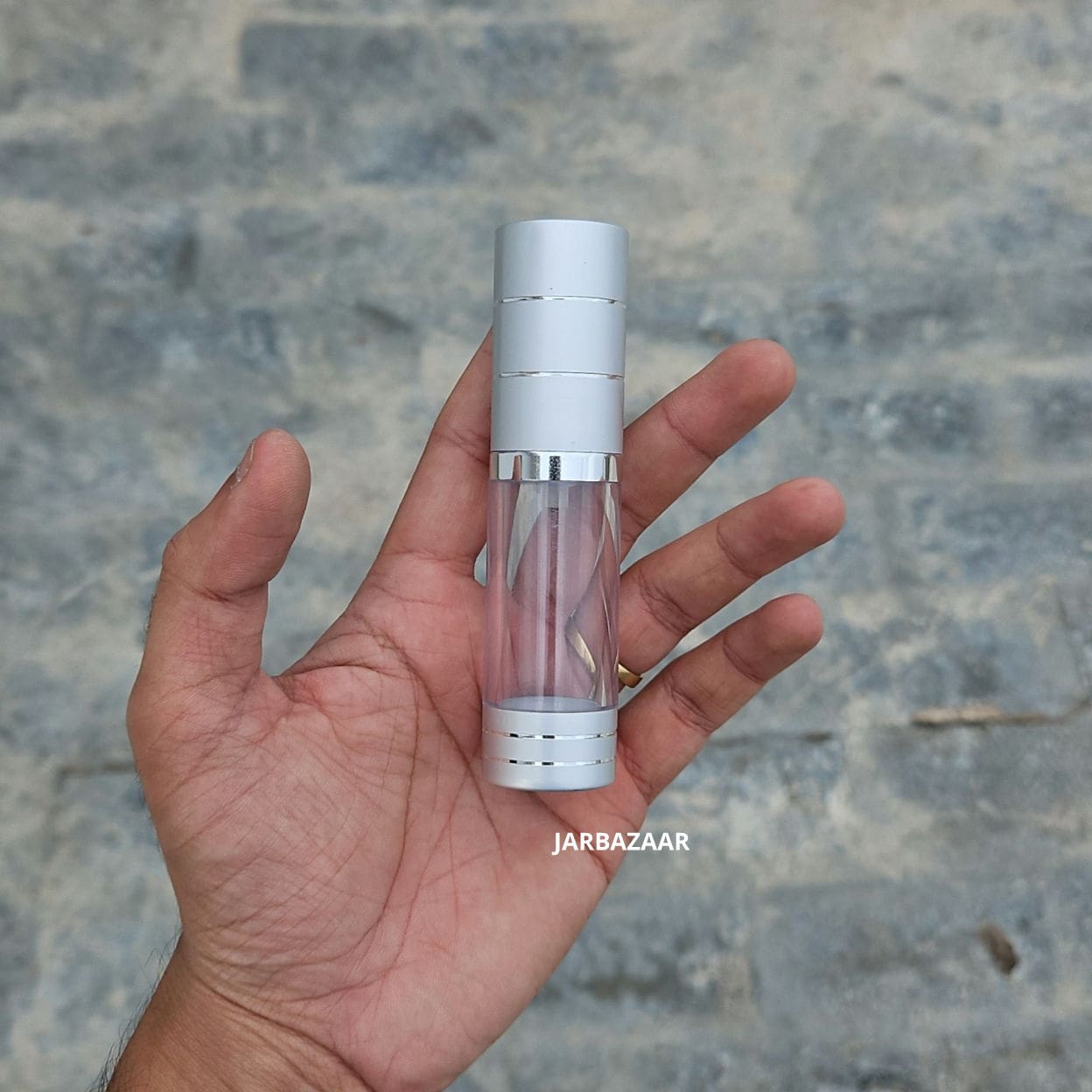 15 ML Silver Airless Bottle