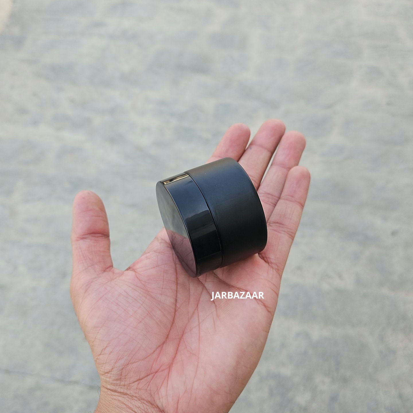 30 Gram Matt Black Glass Jar