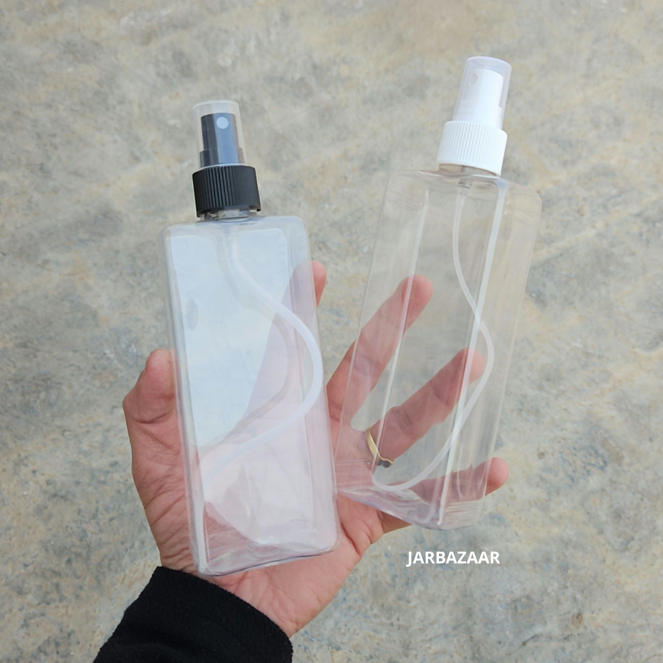 250 ML Rectangle Transparent Pet Spray Bottle