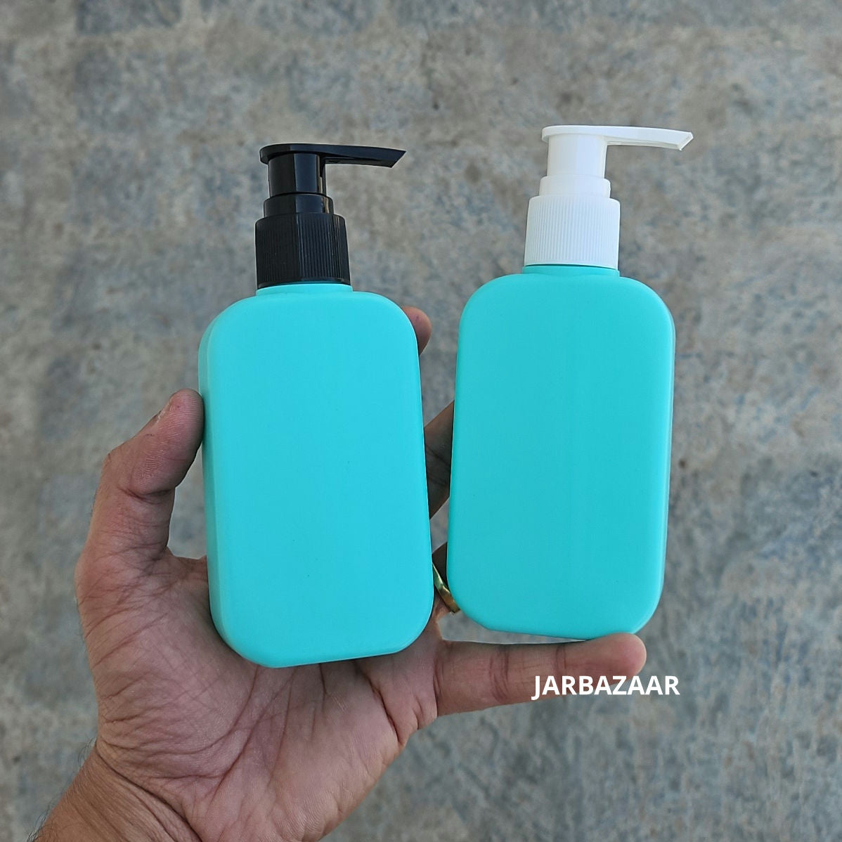 125 ML Flat Tile Green - HDPE BOTTLE (With Plain Dispenser Pumps)
