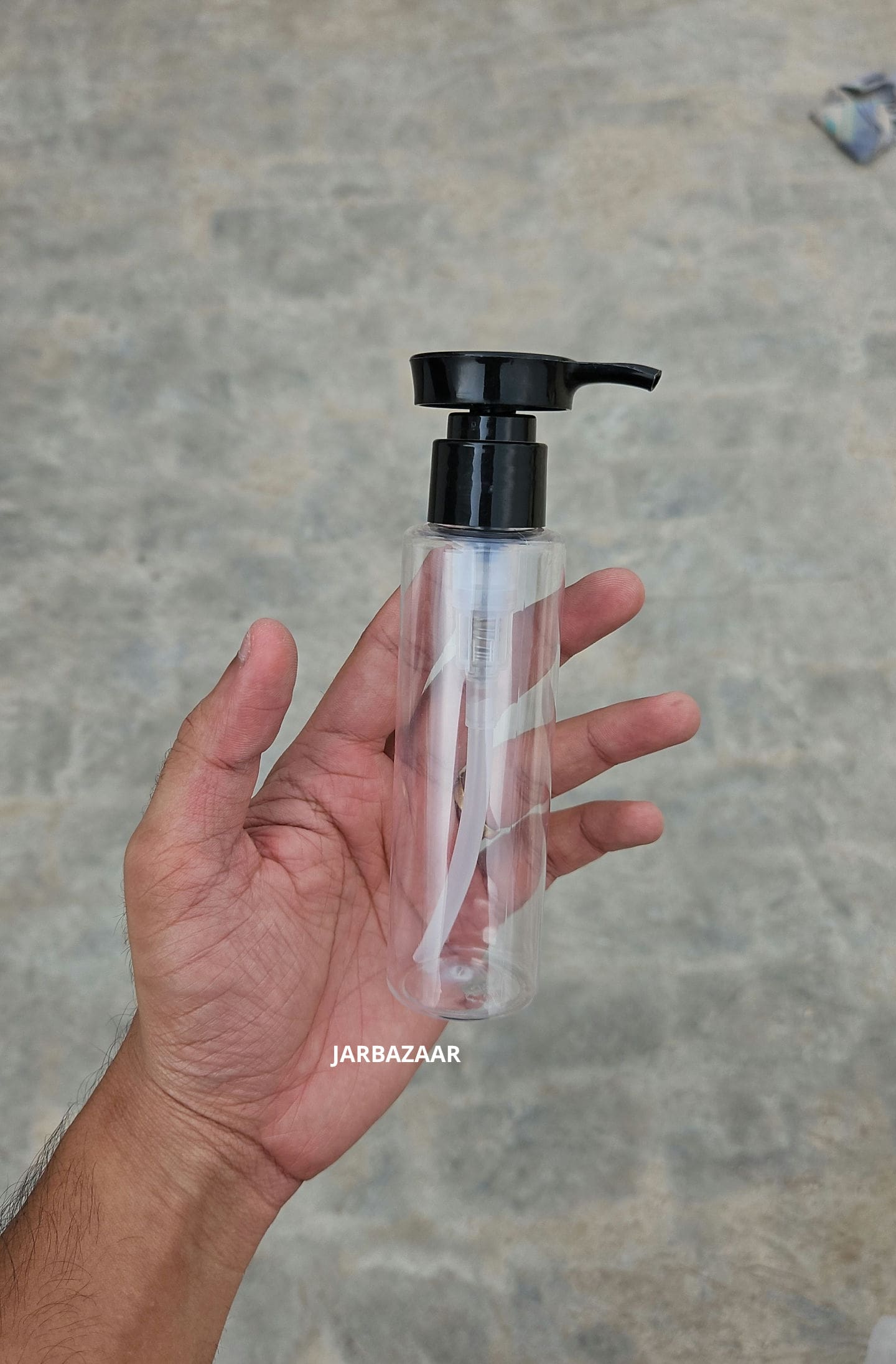 100 ML Sleek Transparent Dispenser Bottle