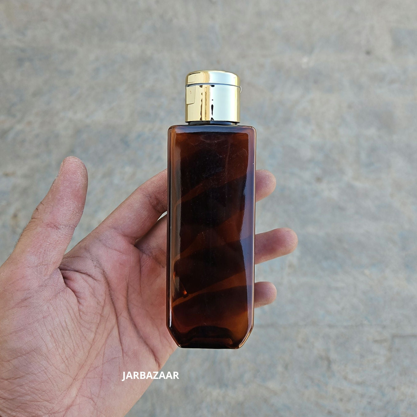 100 ML Cetra Amber Pet Bottle (With Golden Fliptop Caps)
