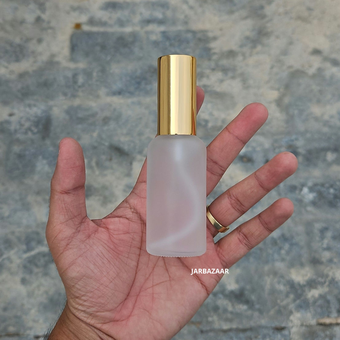 50 ML Clear Frosted Glass Perfume Bottle