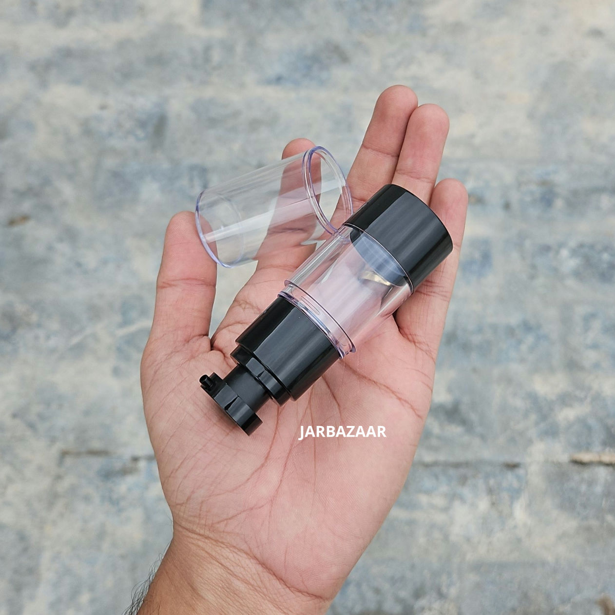 15 ML Black Airless Bottle