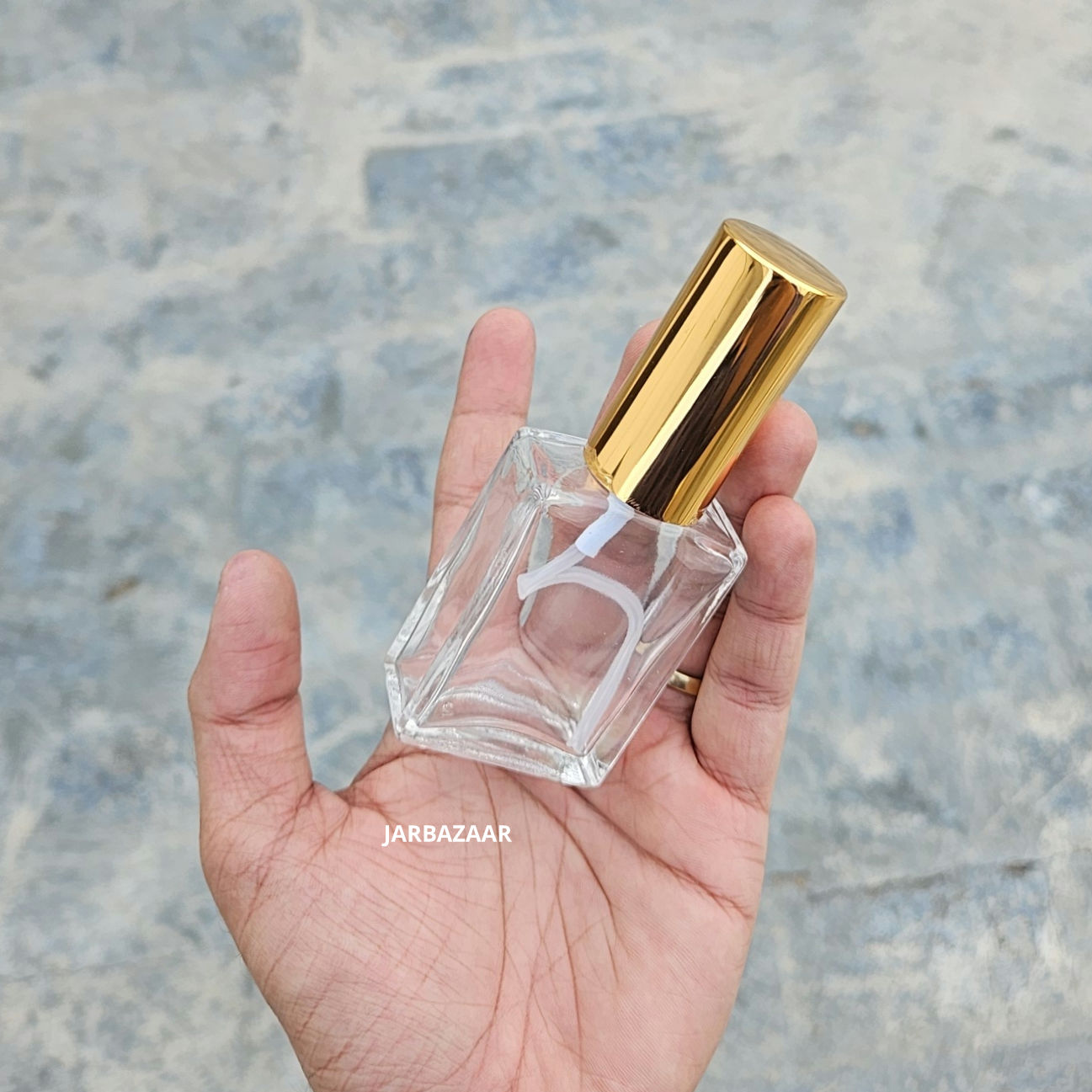 30 ML Clear Rectangular Glass Spray Bottle