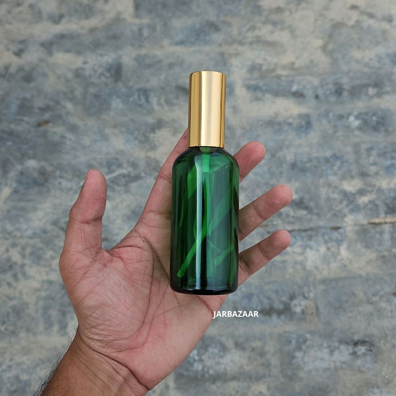 100 ML Green Glass Perfume Bottle
