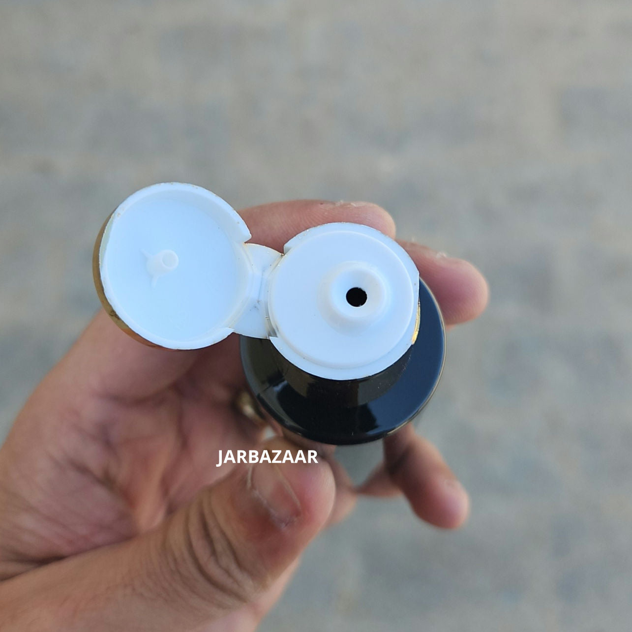 50 ML GLI Black Pet Bottle (With Golden Fliptop Caps)