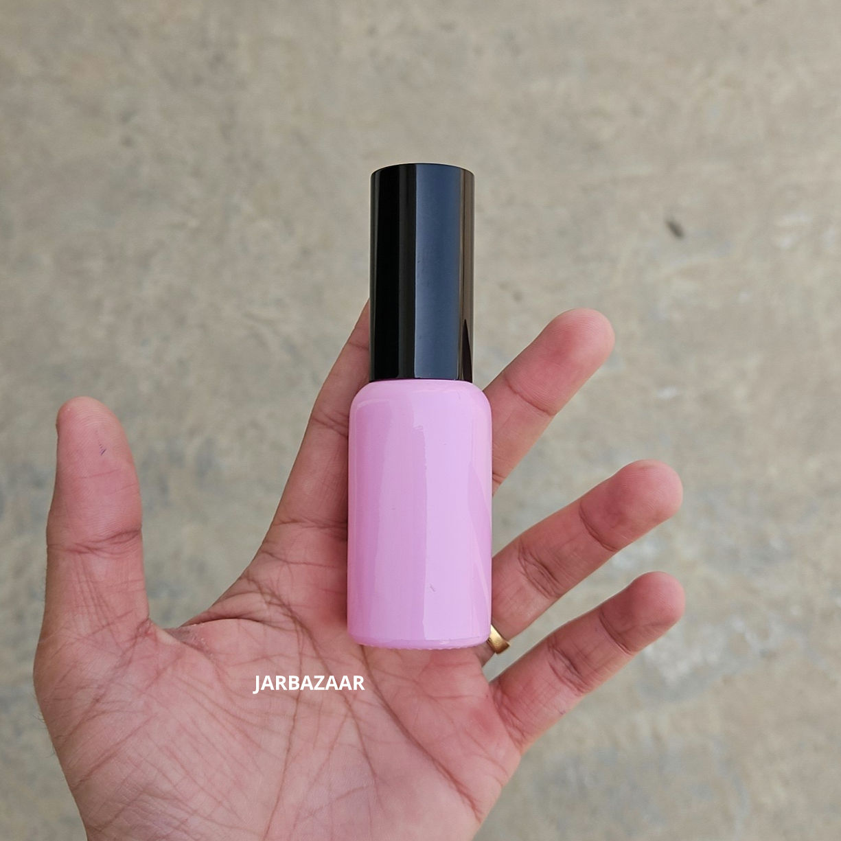 30 ML Pink Glass Bottle (With Premium Black Serum Pumps)