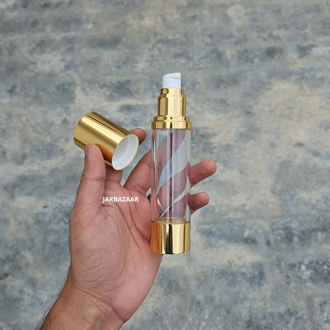 50 ML Golden Airless Bottle