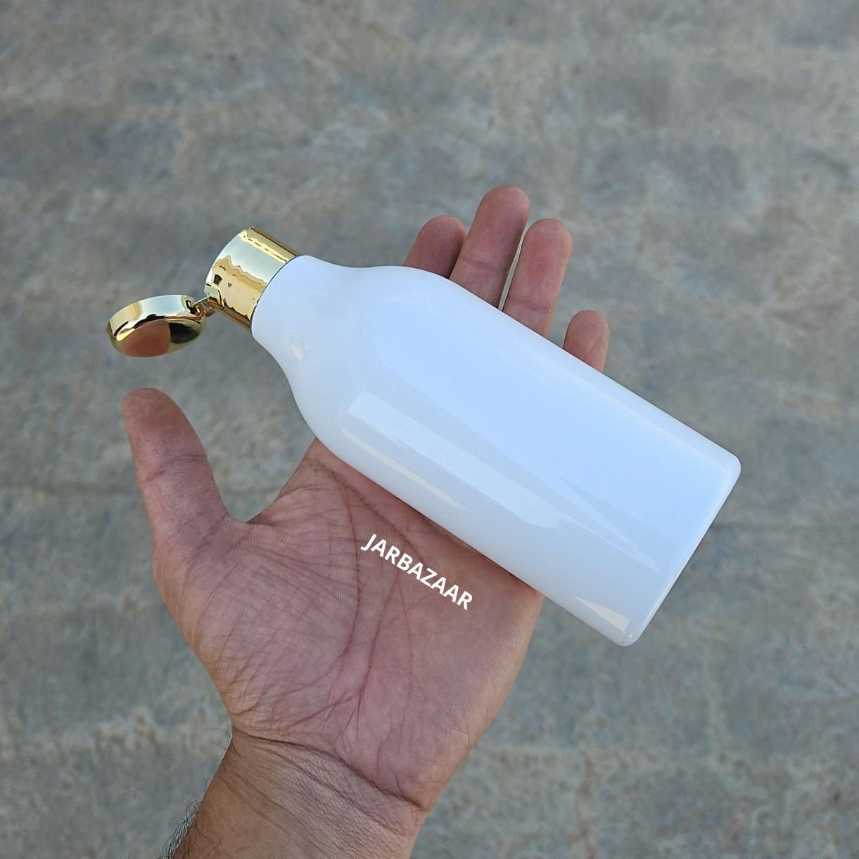 300 ML Nutri White Pet Bottle (With Golden Fliptop Caps)