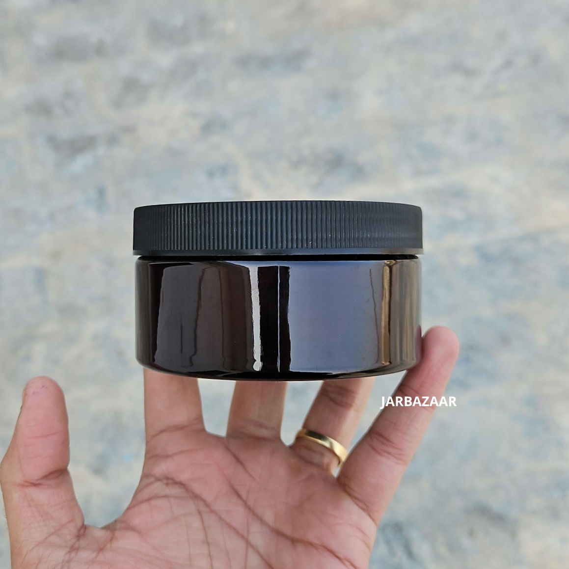 200 Gram Amber Pet Jar