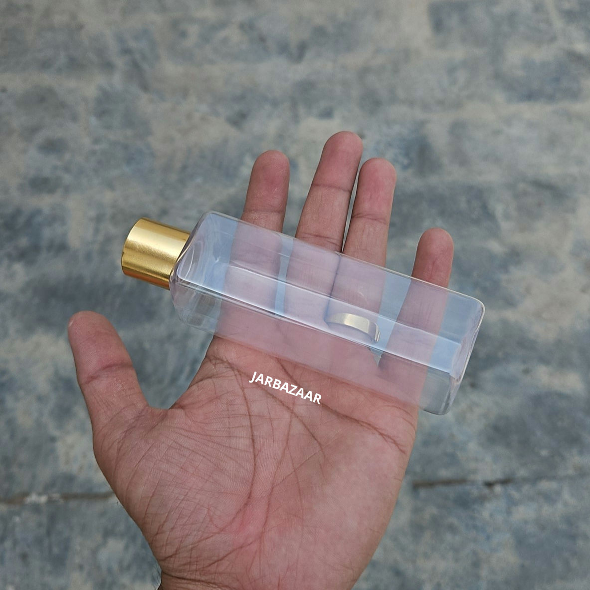 100 ml Square T.p Pet Bottle (Golden Cap)