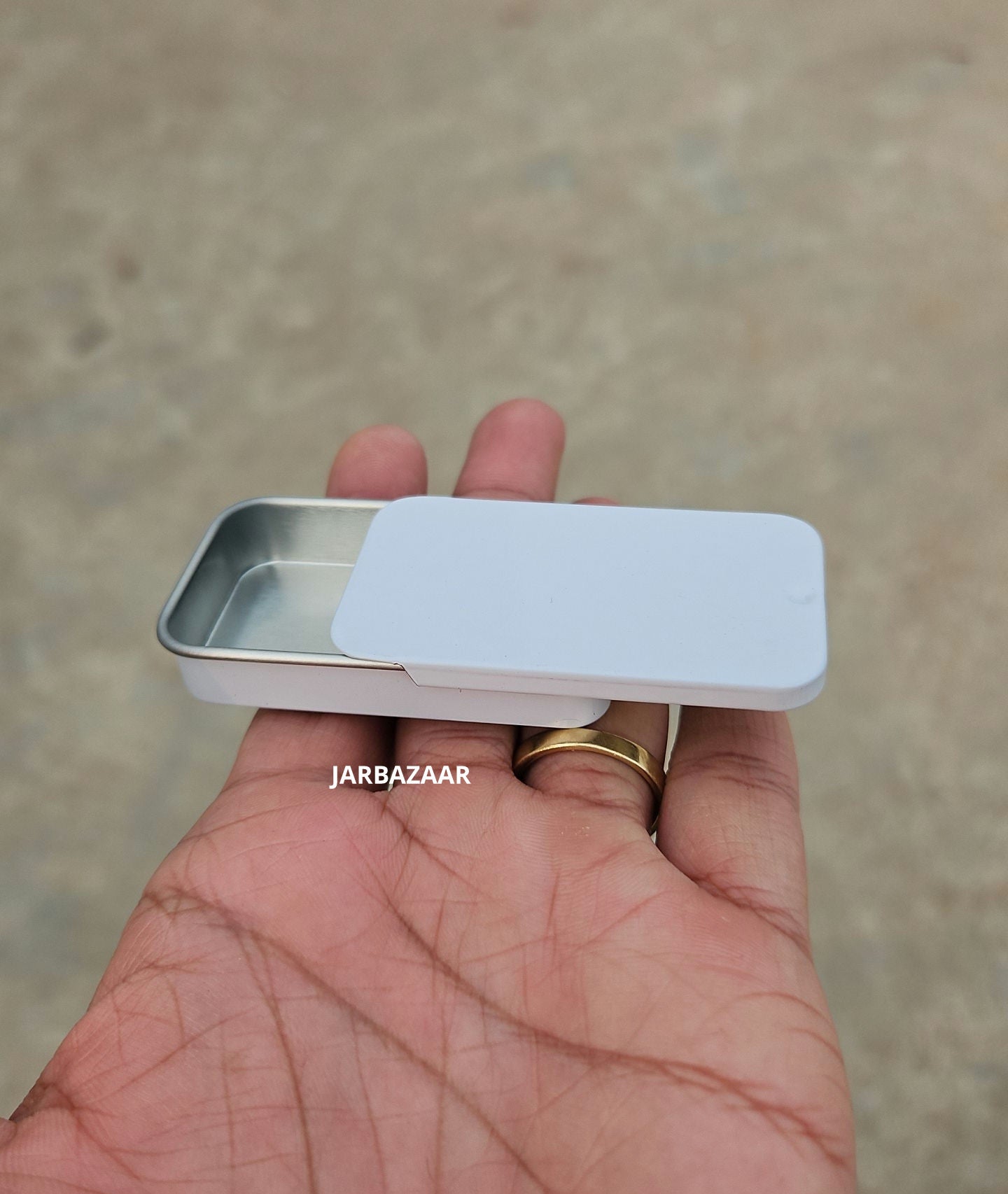 10 Gram White Slider Tin